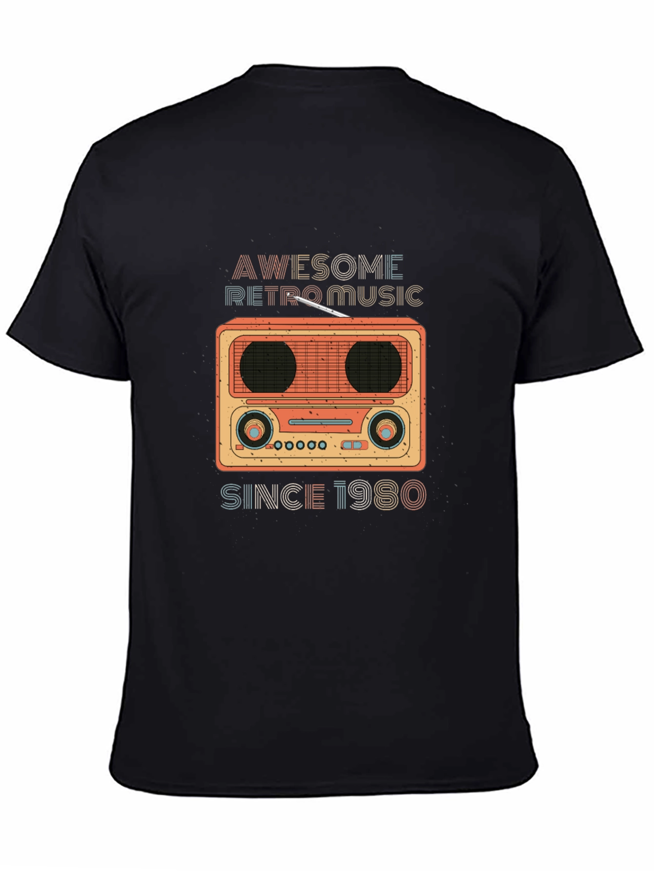 Retro Music T-Shirt - Awesome Since 1980!