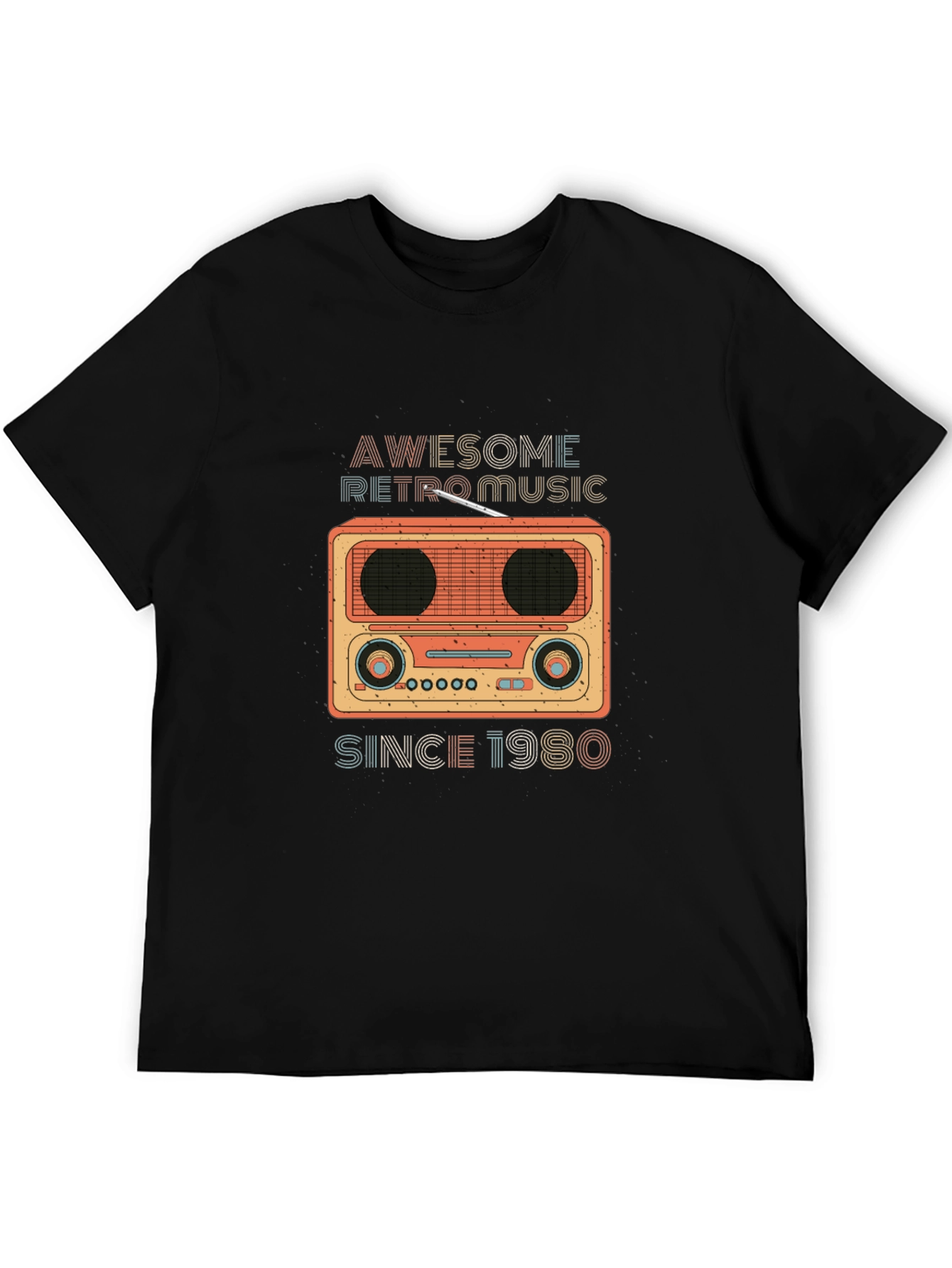 Retro Music T-Shirt - Awesome Since 1980!