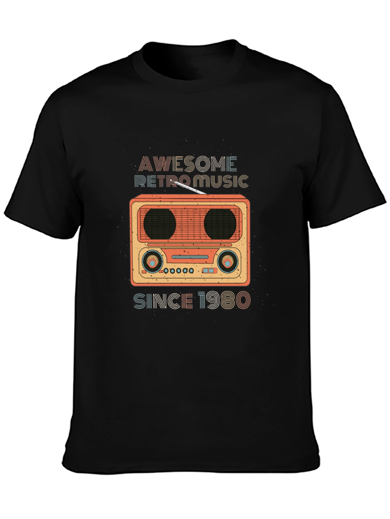 Retro Music T-Shirt - Awesome Since 1980!