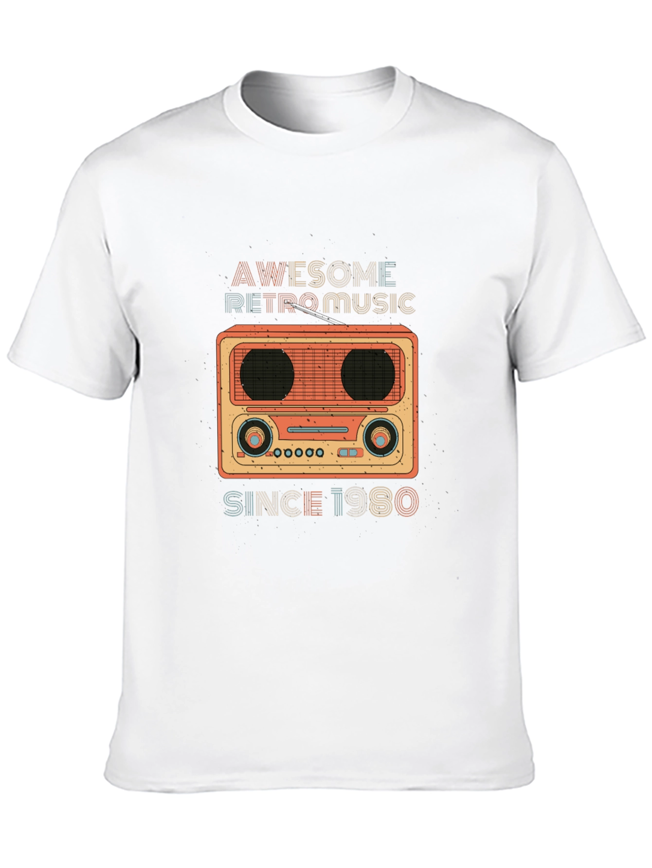 Retro Music T-Shirt - Awesome Since 1980!
