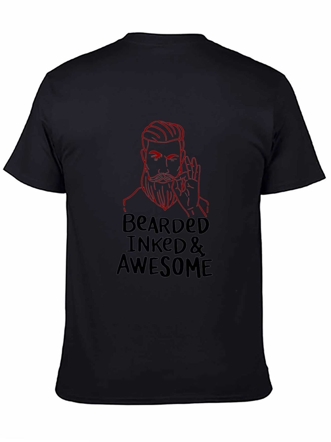 Bearded Inked & Awesome Graphic Tee