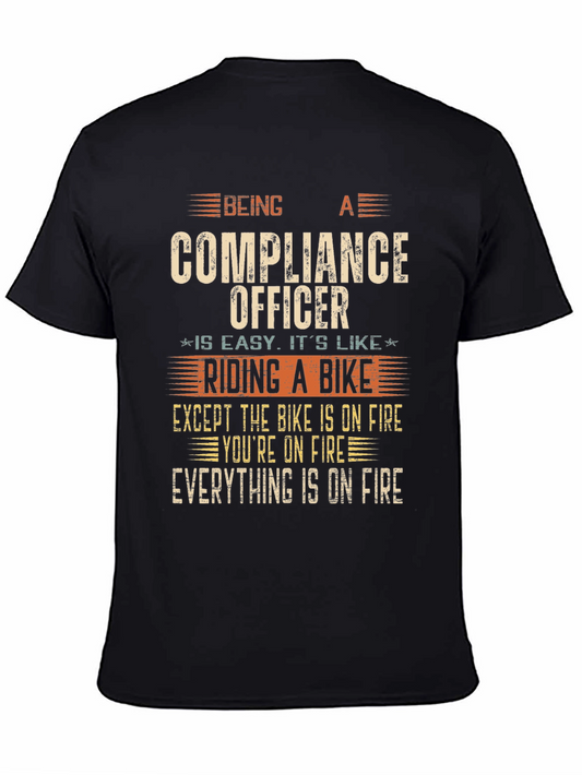 Compliance Officer On Fire T-Shirt