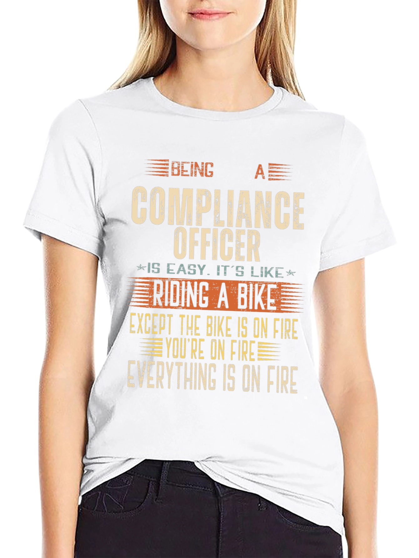 Compliance Officer On Fire T-Shirt