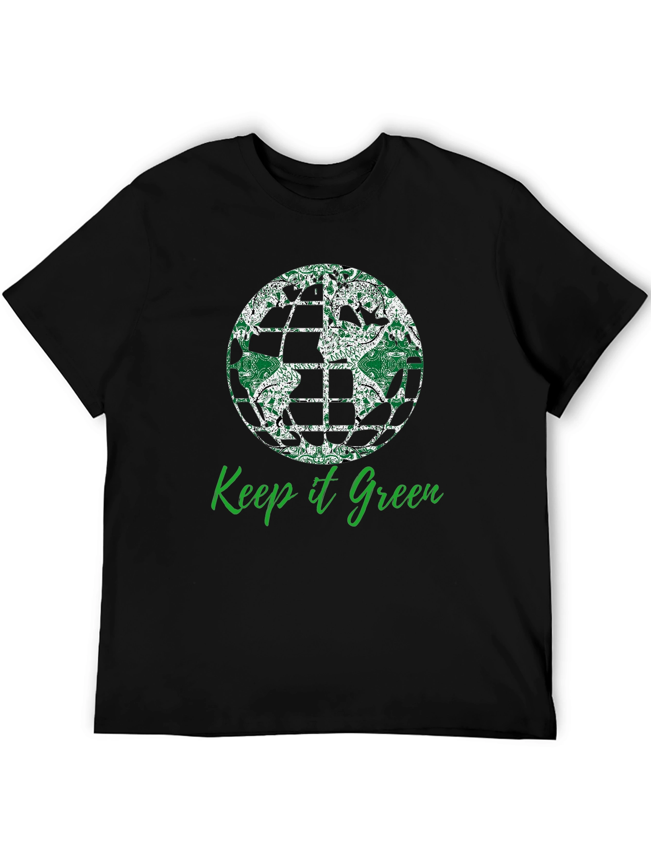 Keep it Green T-Shirt - Earth Globe Design