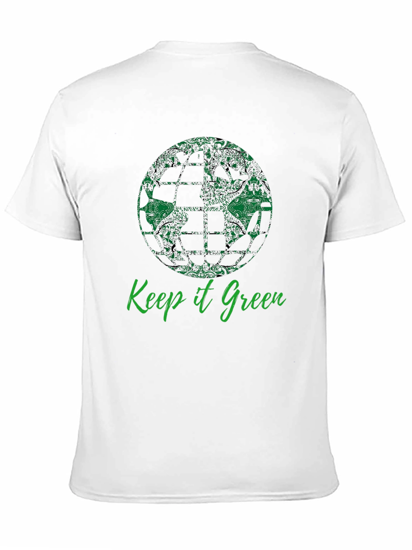 Keep it Green T-Shirt - Earth Globe Design