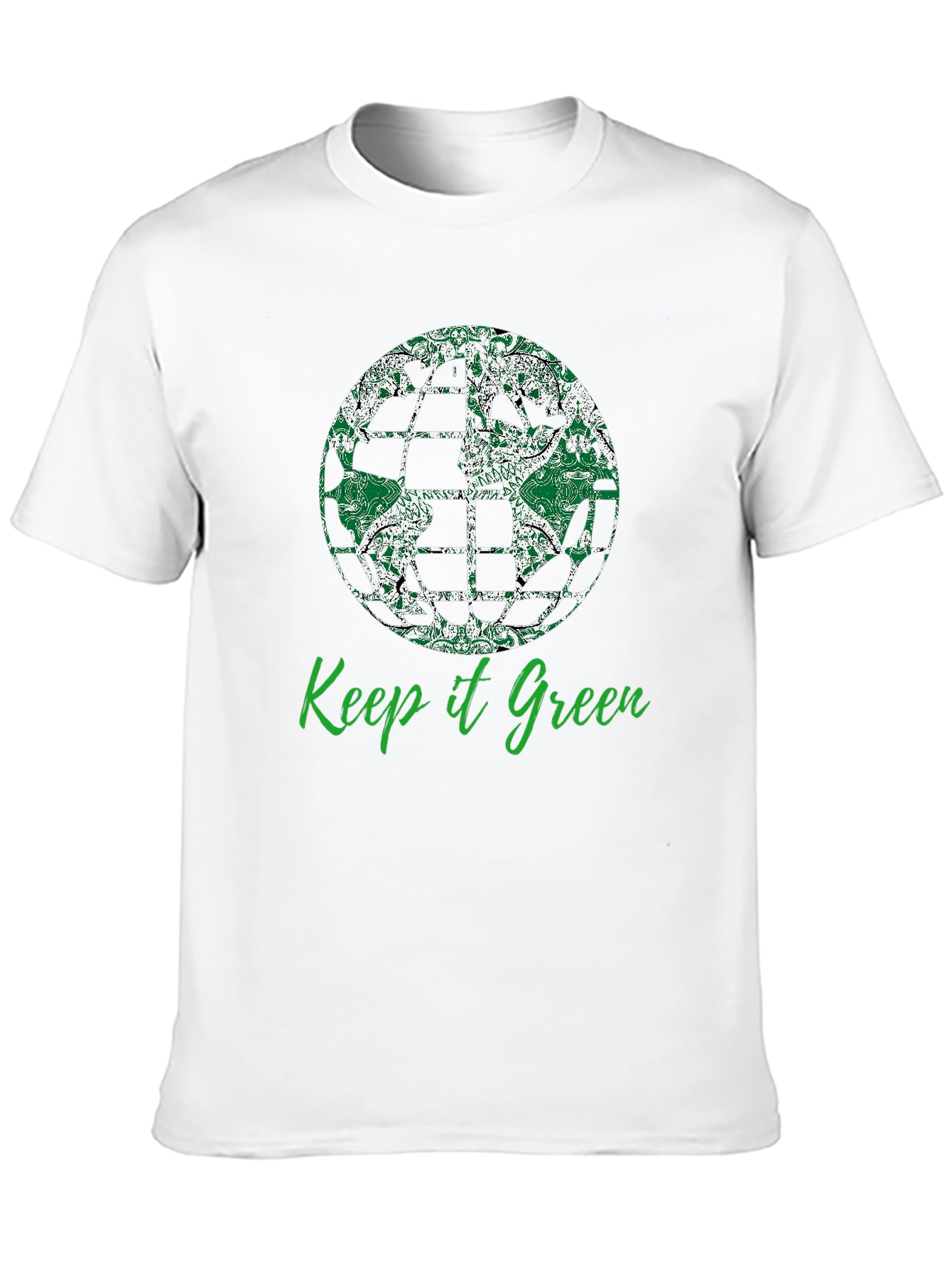 Keep it Green T-Shirt - Earth Globe Design