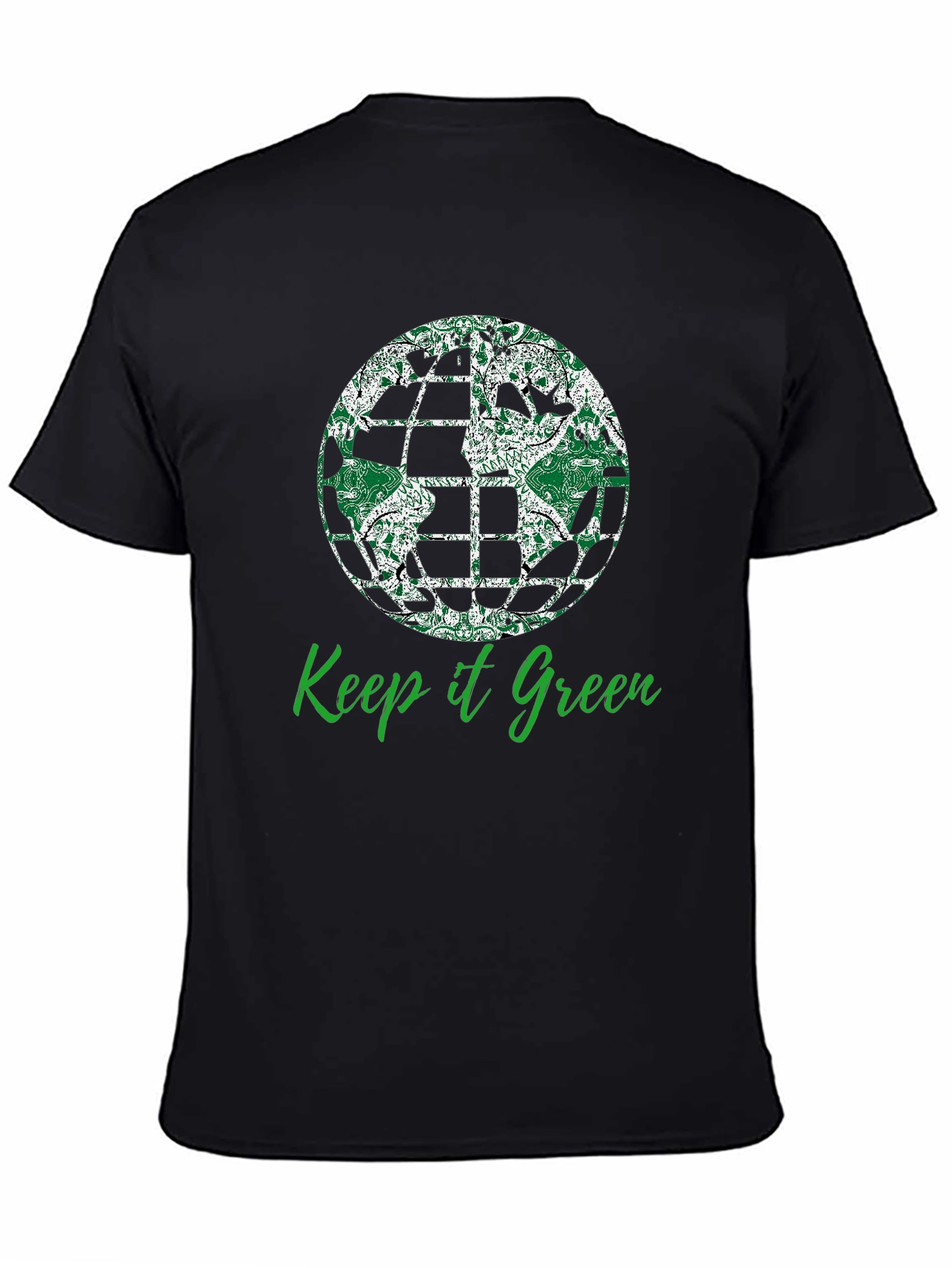 Keep it Green T-Shirt - Earth Globe Design