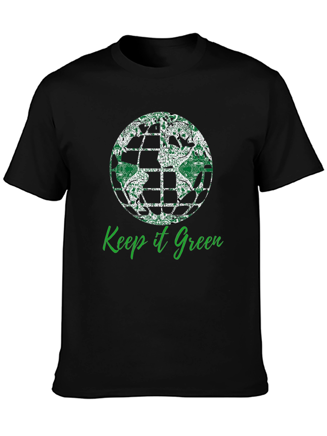 Keep it Green T-Shirt - Earth Globe Design