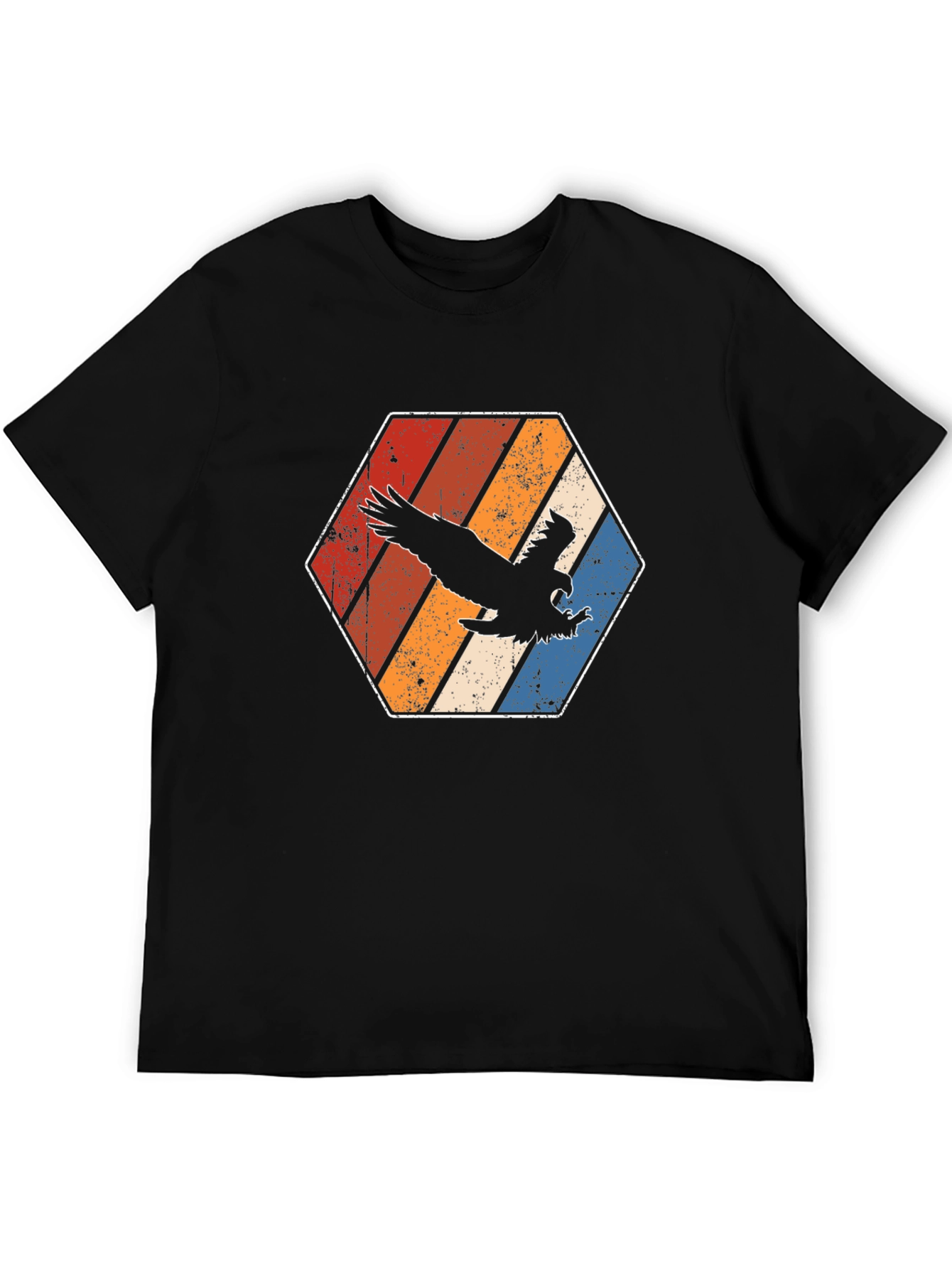 Retro Eagle Hexagon T-Shirt