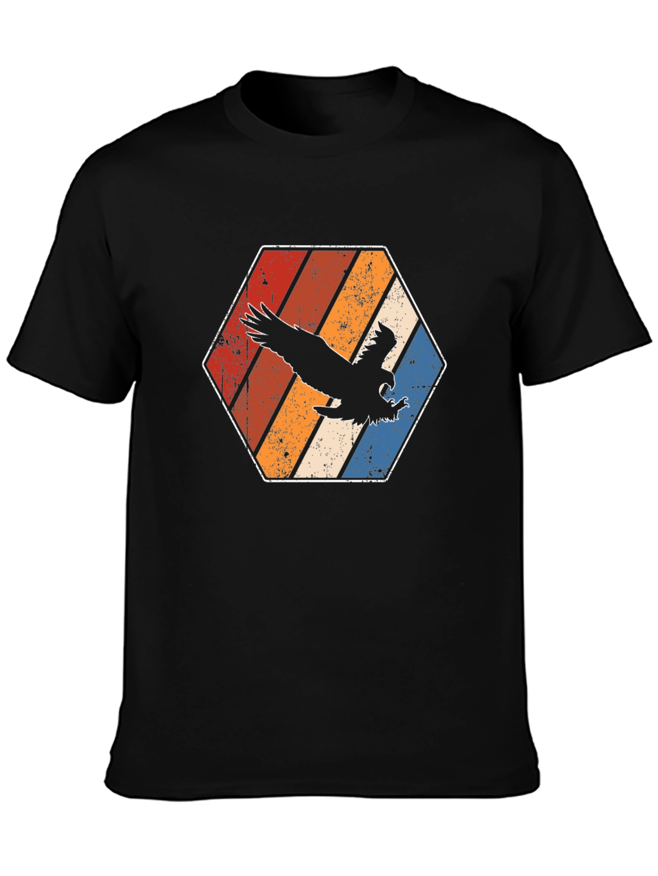 Retro Eagle Hexagon T-Shirt