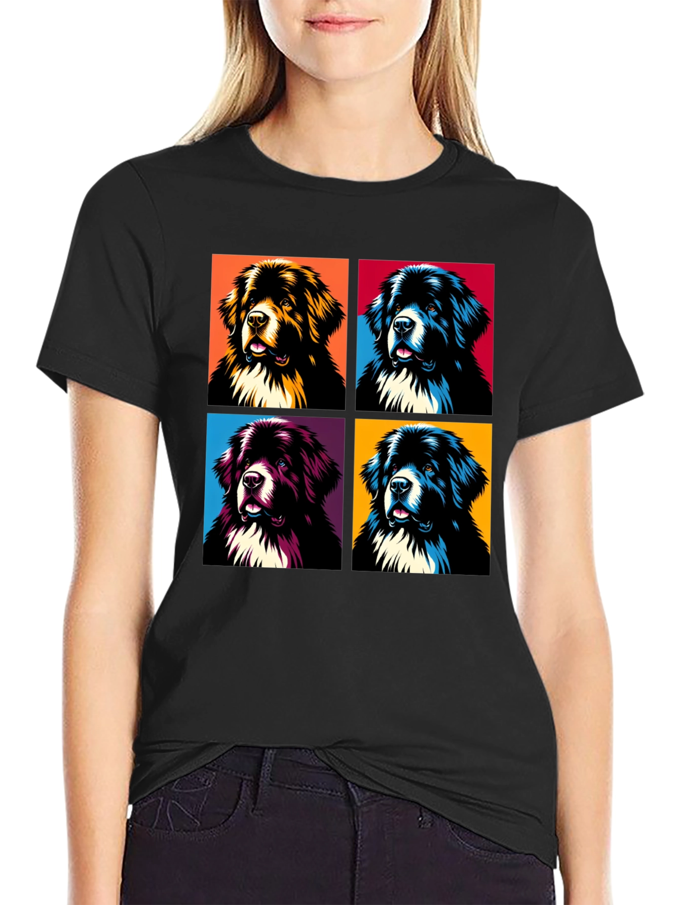 Pop Art Dog Breed Graphic T-Shirt