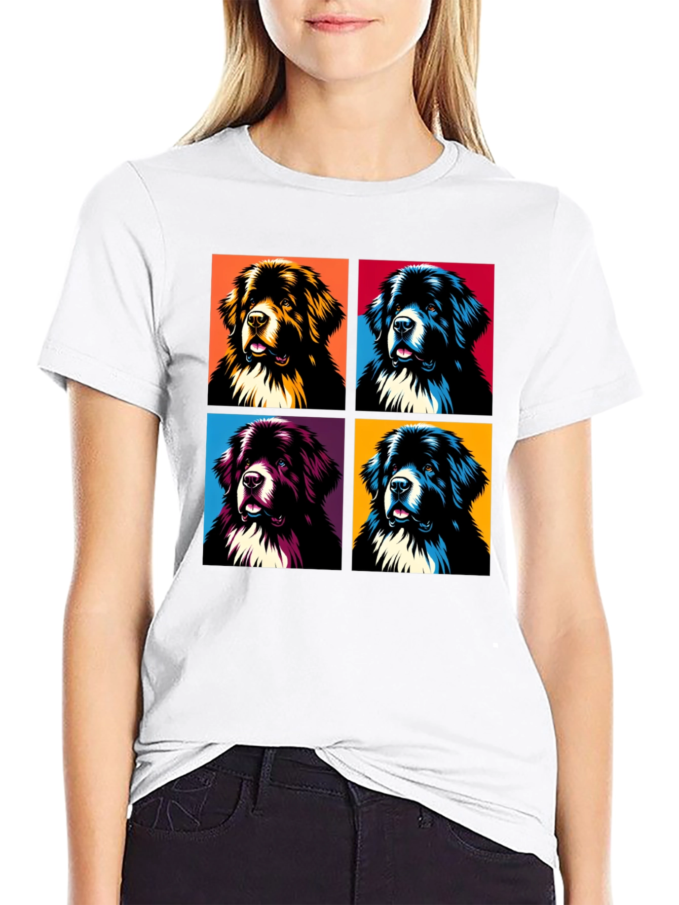 Pop Art Dog Breed Graphic T-Shirt