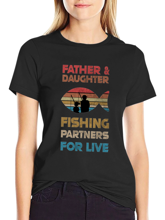 Father & Daughter Fishing Partners T-Shirt