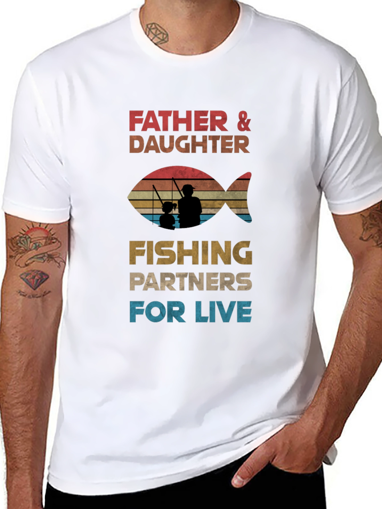 Father & Daughter Fishing Partners T-Shirt