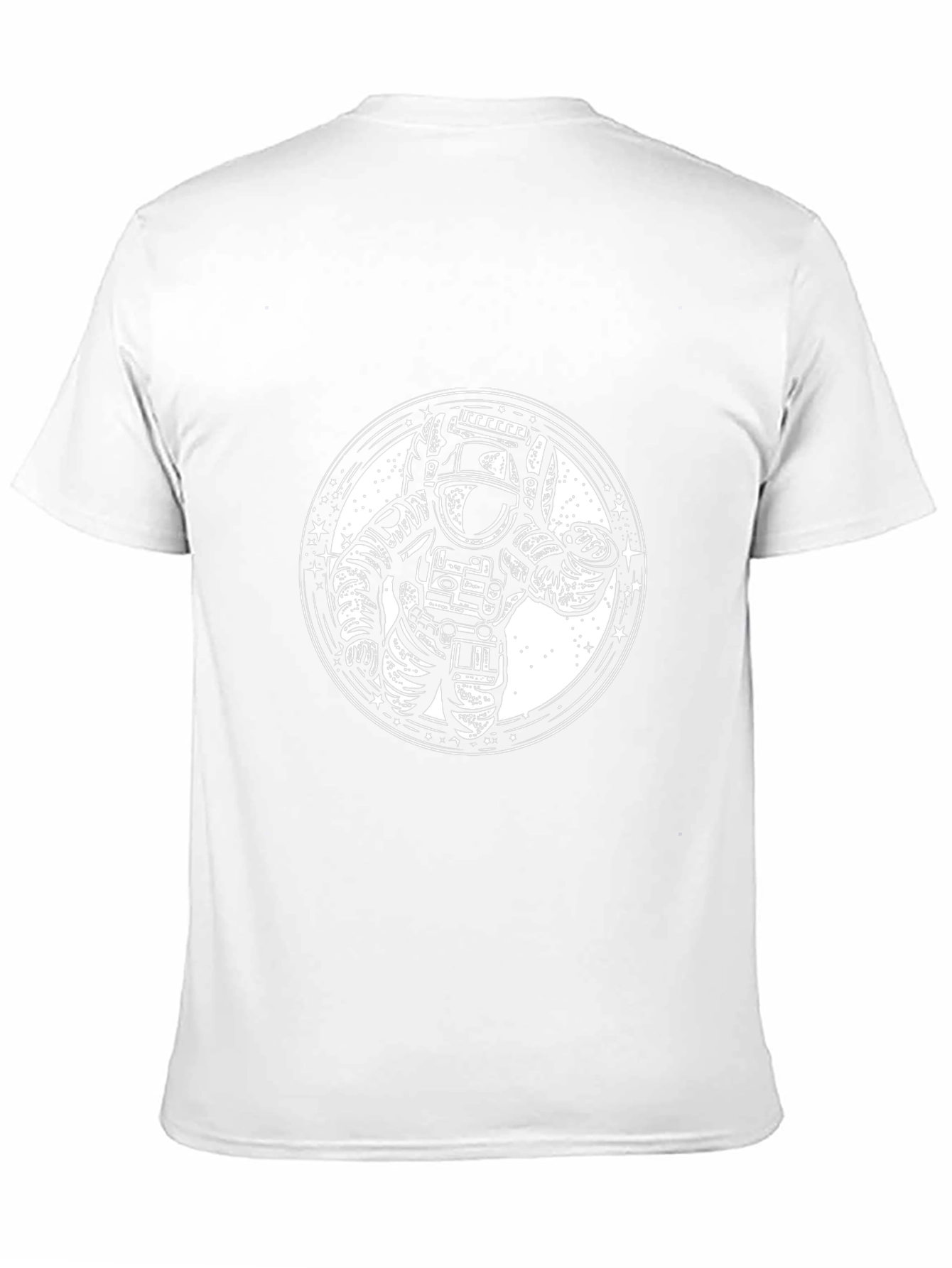 Astronaut Graphic Print Black T-Shirt