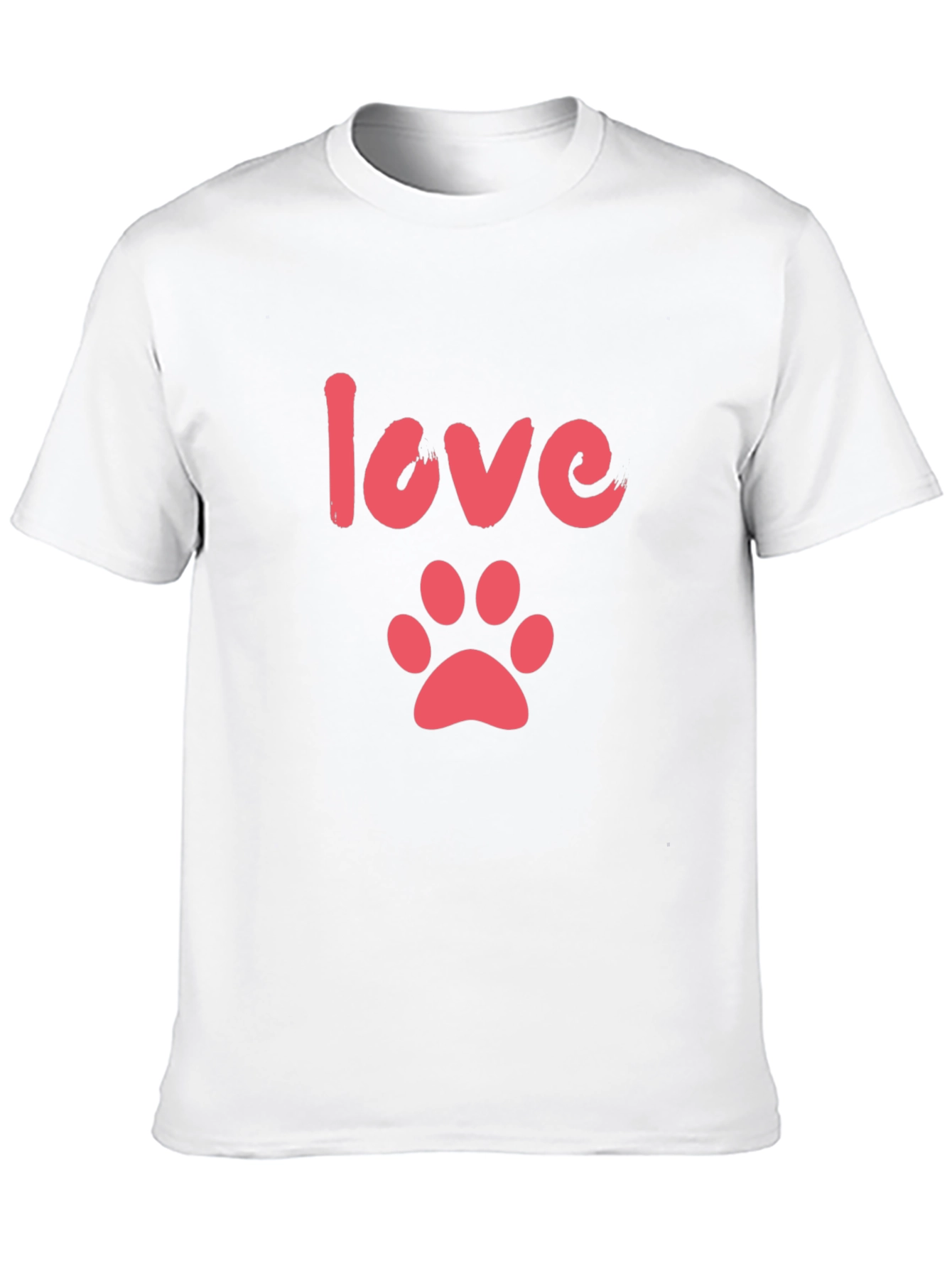 Love Paw Print T-Shirt – Cute Dog Lover Tee
