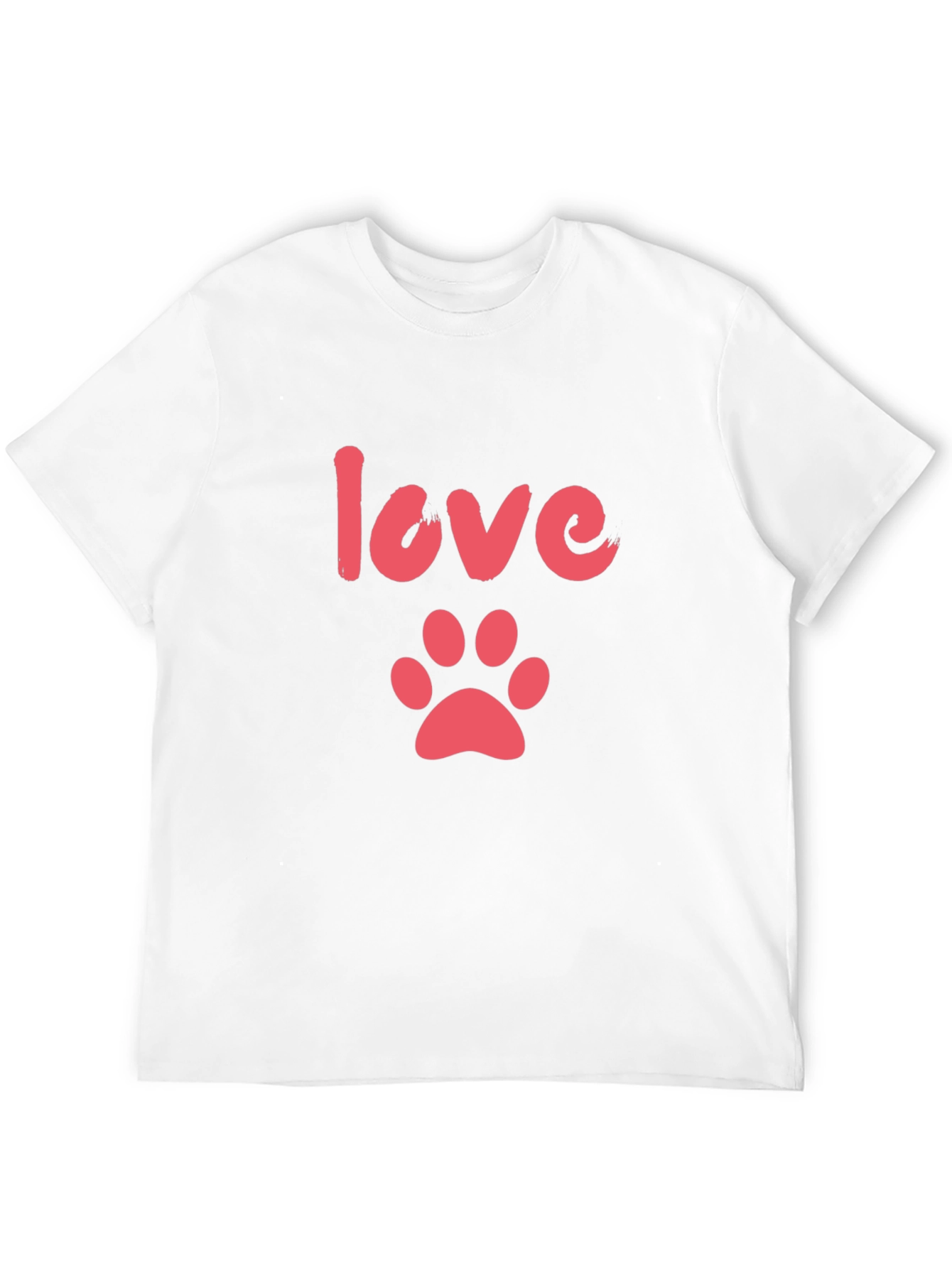 Love Paw Print T-Shirt – Cute Dog Lover Tee