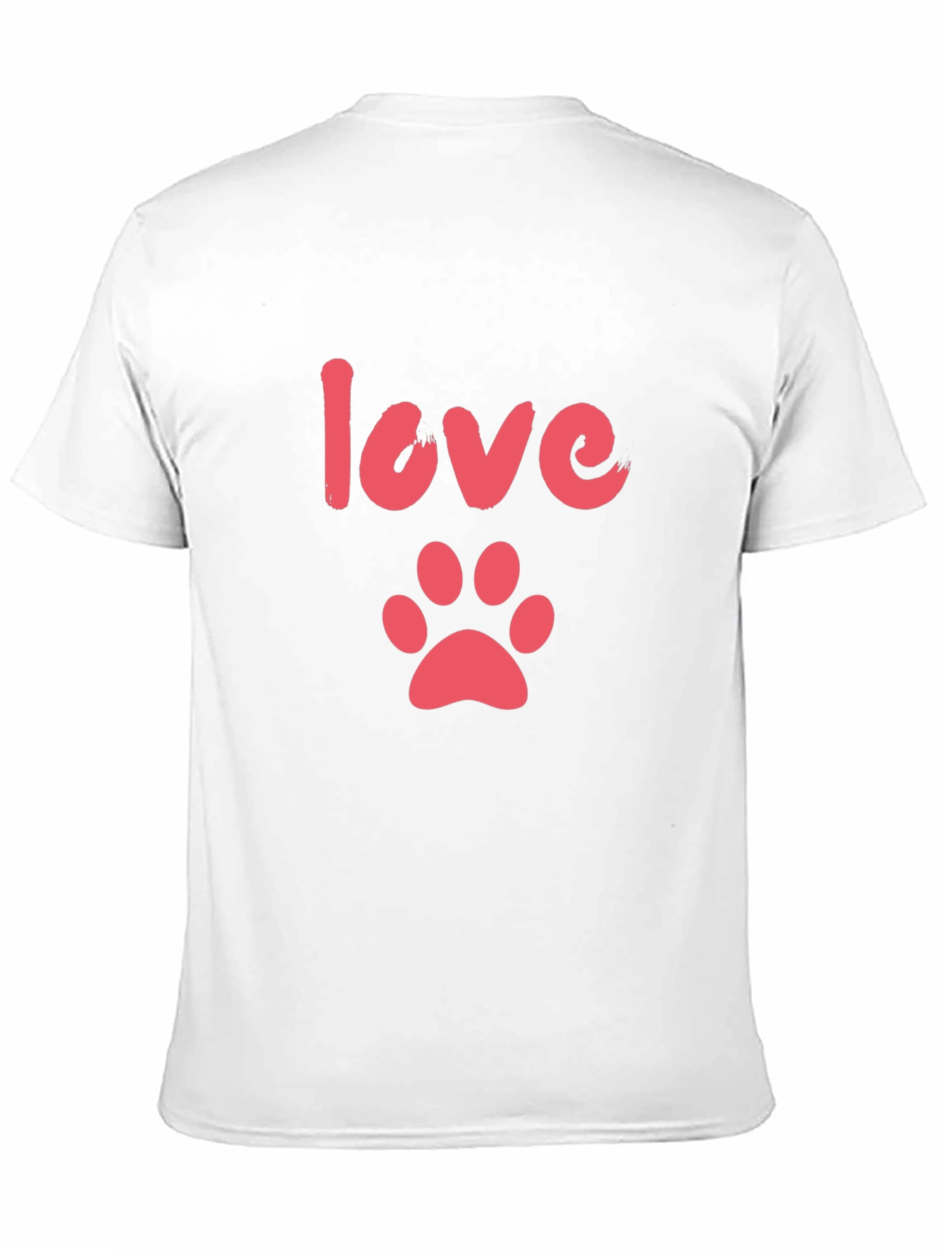 Love Paw Print T-Shirt – Cute Dog Lover Tee