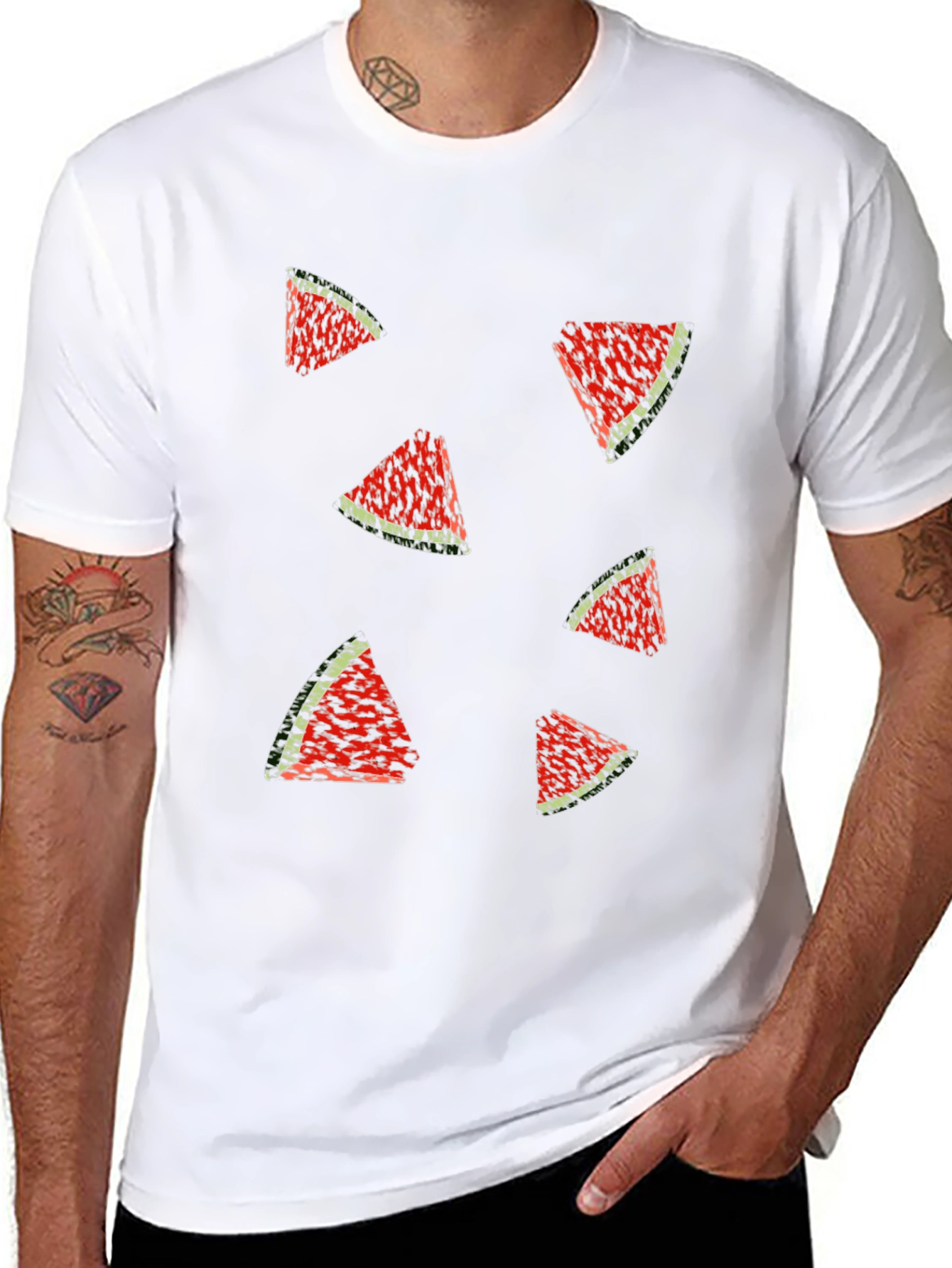 Watermelon Slice Print T-Shirt