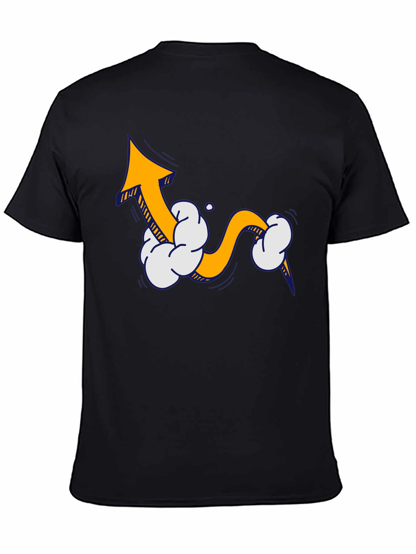 Upward Trend Tee - Cartoon Arrow Design