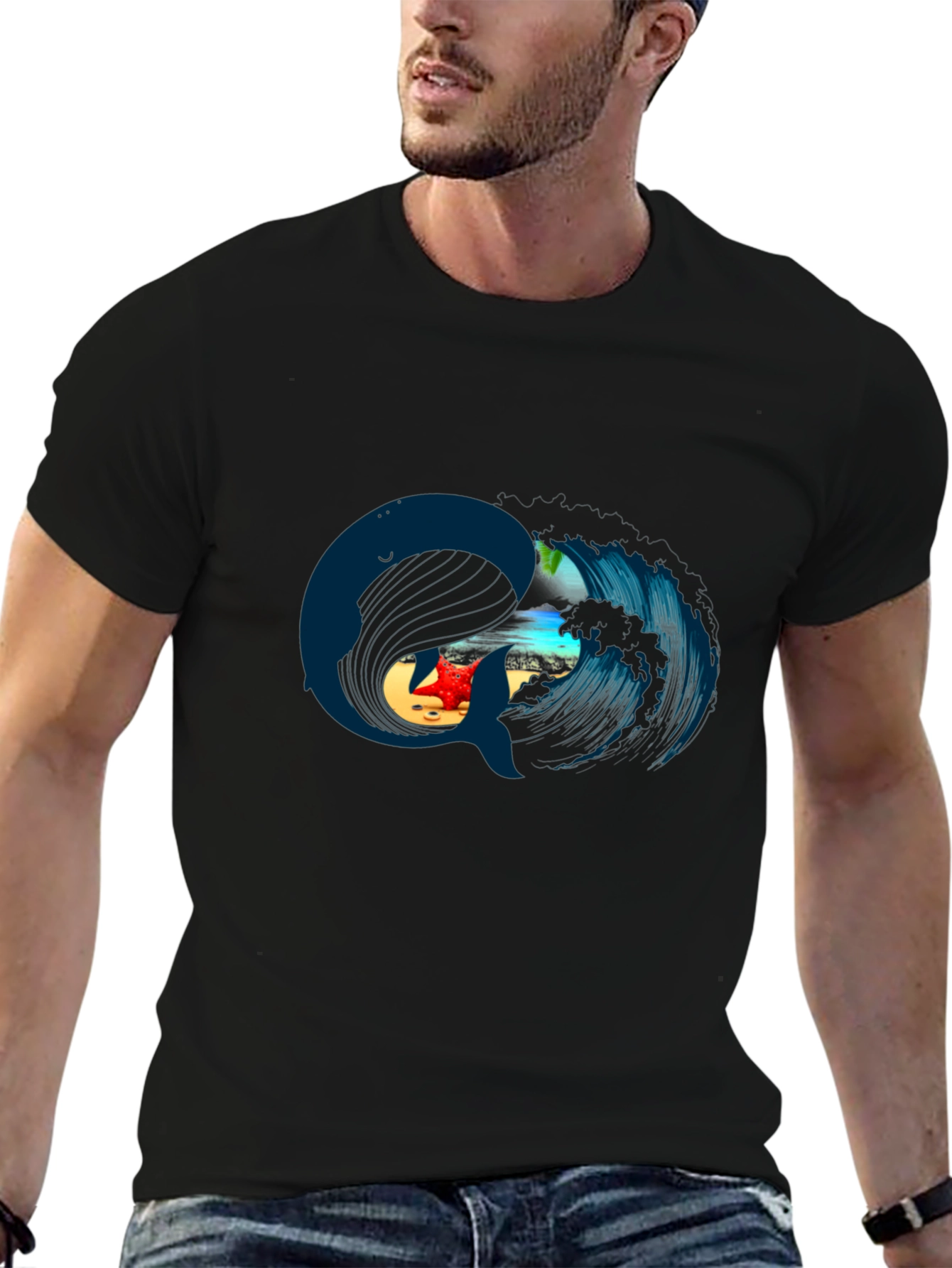 Whale Wave T-Shirt - Ocean Lovers Tee