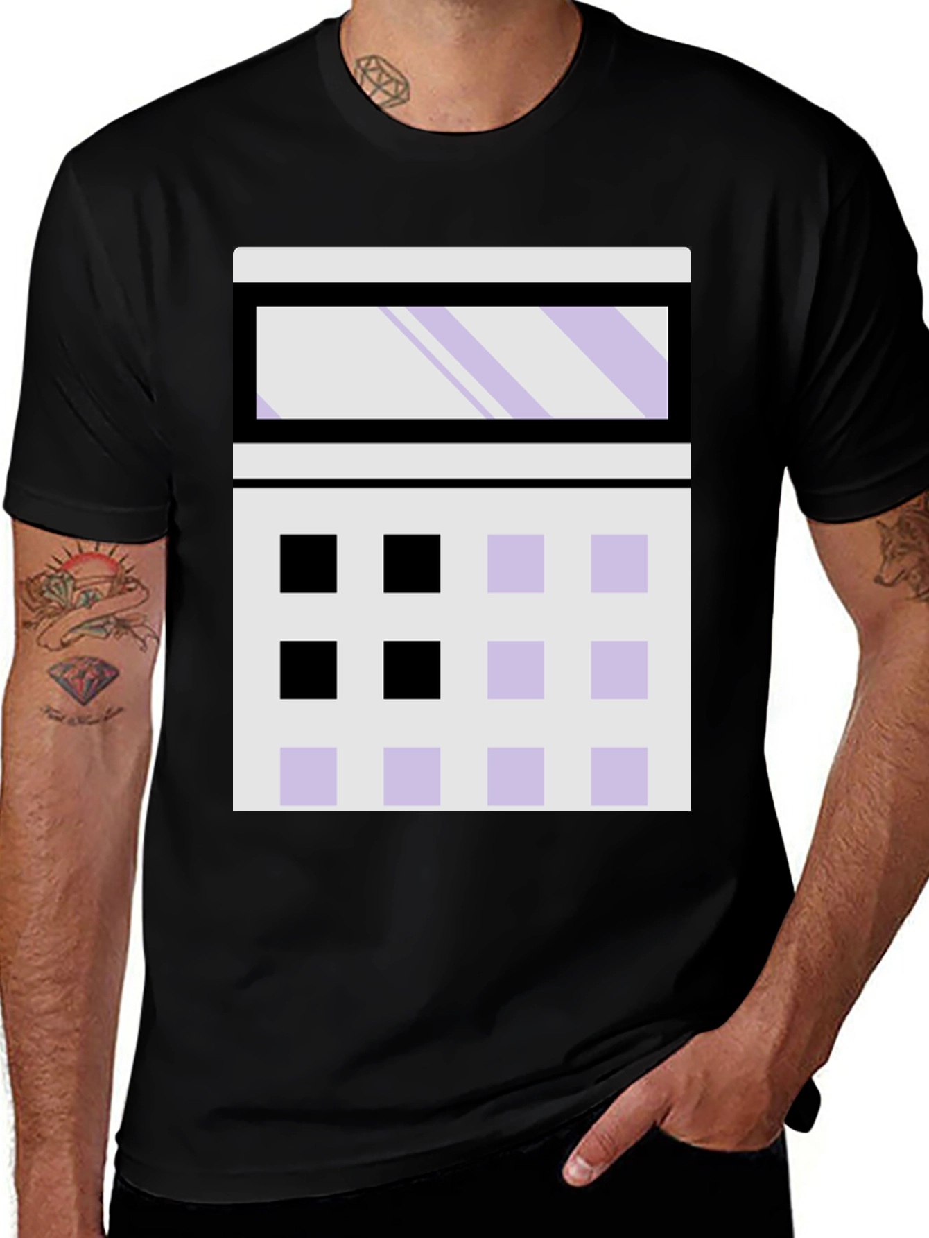 Calculator T-Shirt - Black Graphic Tee