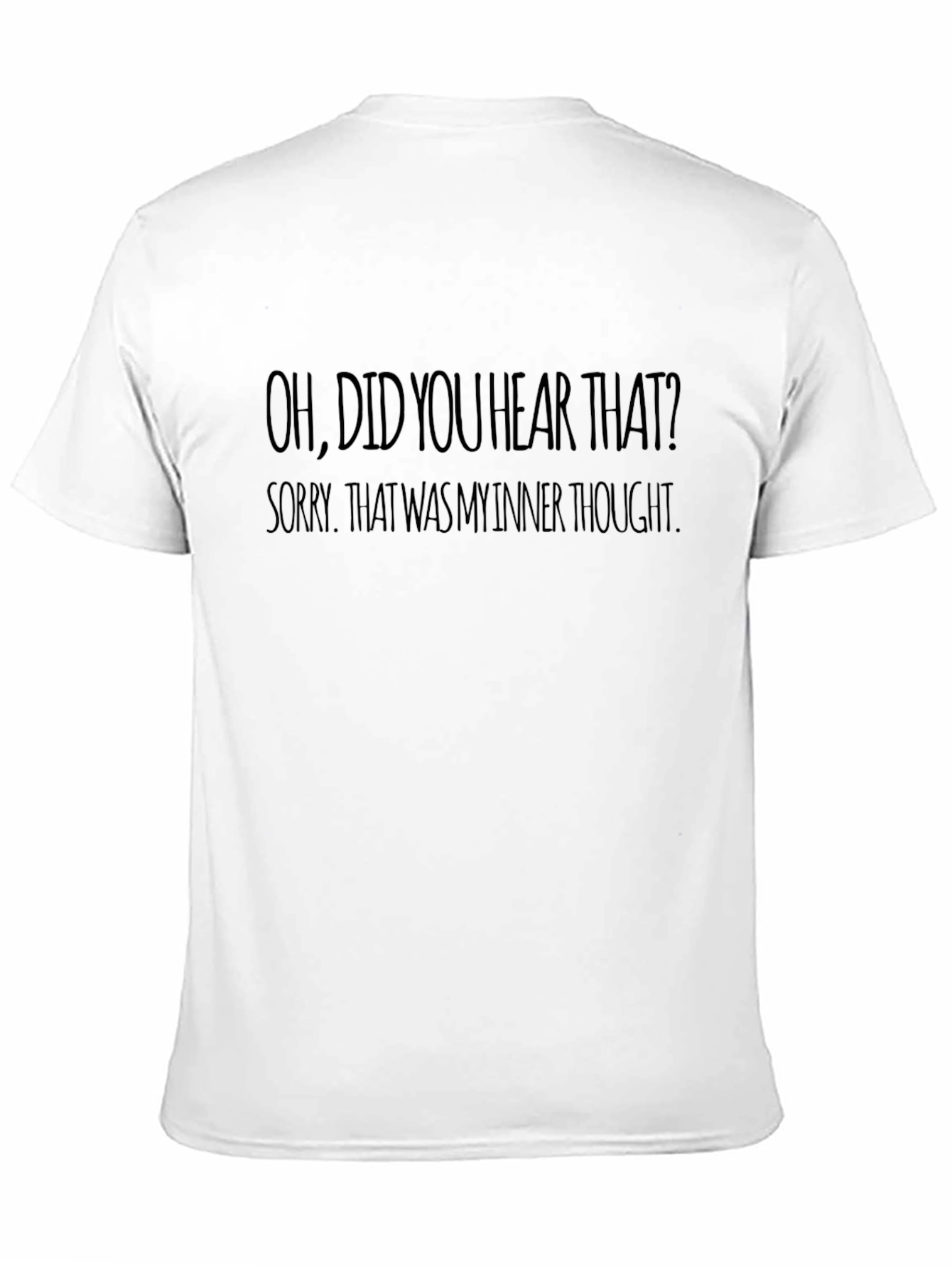 Inner Thought T-Shirt - Black Novelty Tee