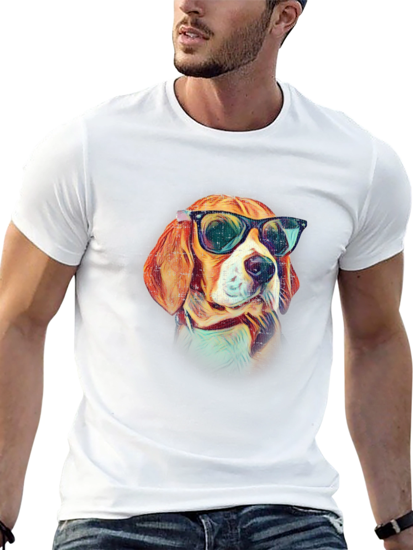 Beagle Sunglasses T-Shirt – Cool Dog Lover Graphic Tee