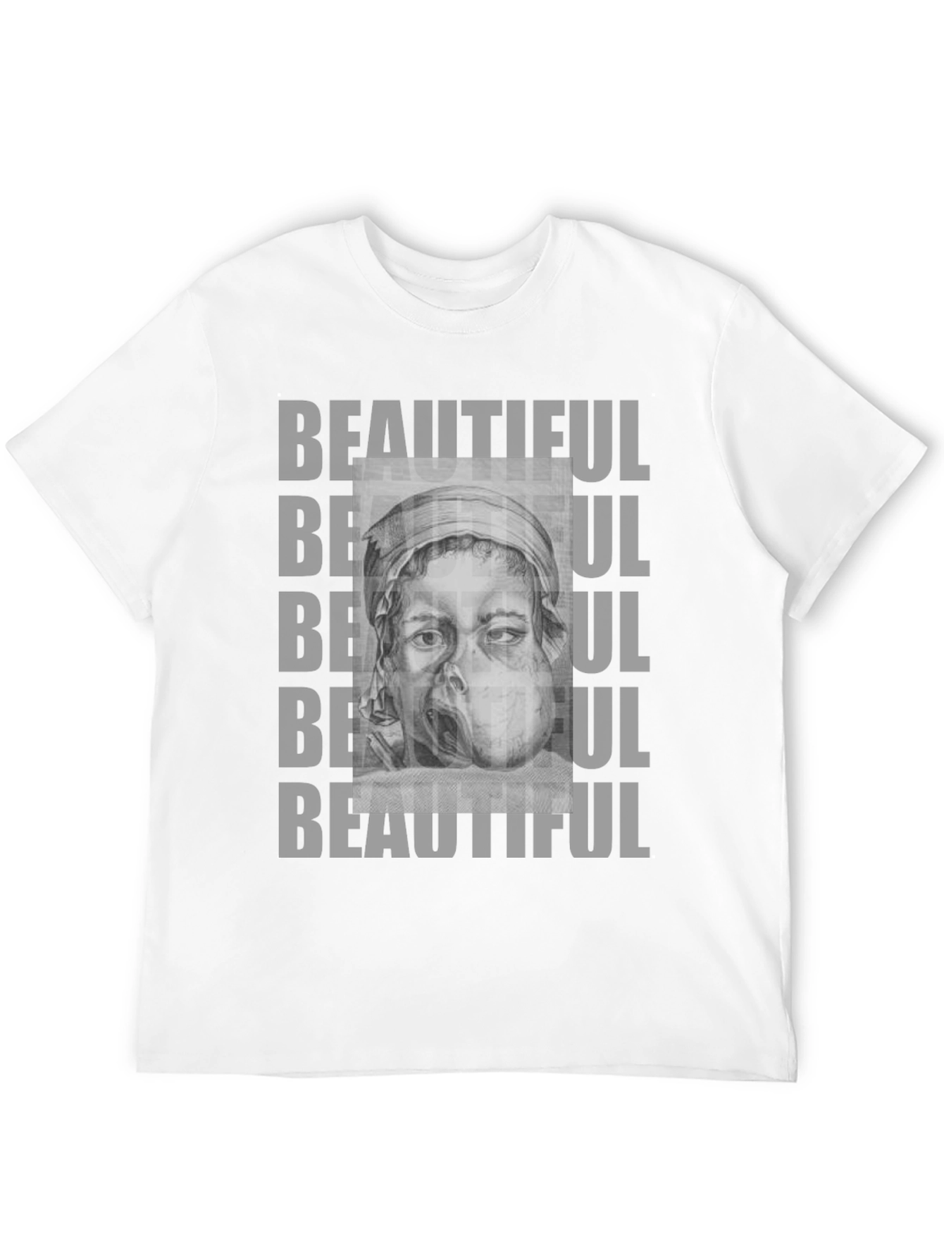 Unique Graphic Tee: Beautiful Print