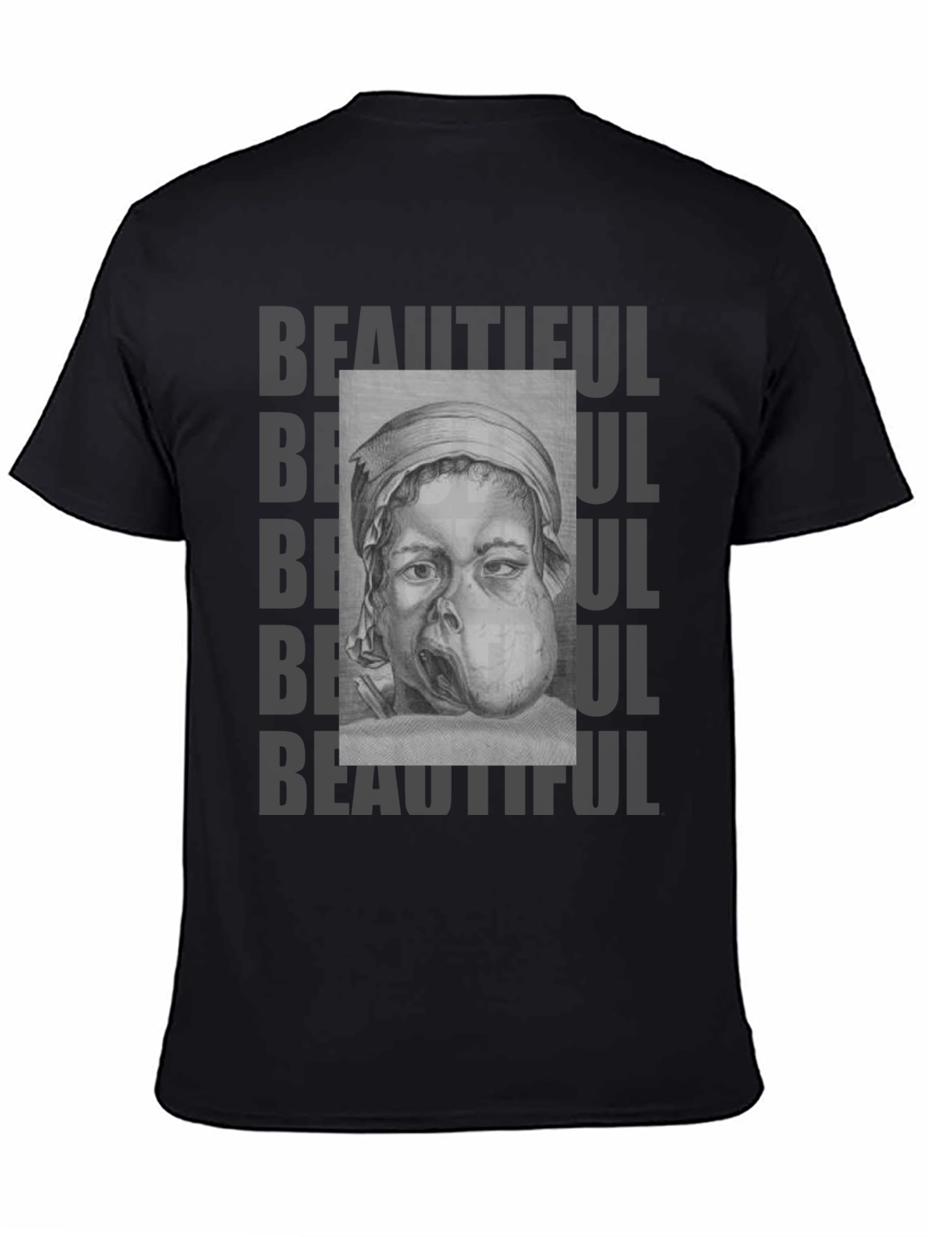 Unique Graphic Tee: Beautiful Print