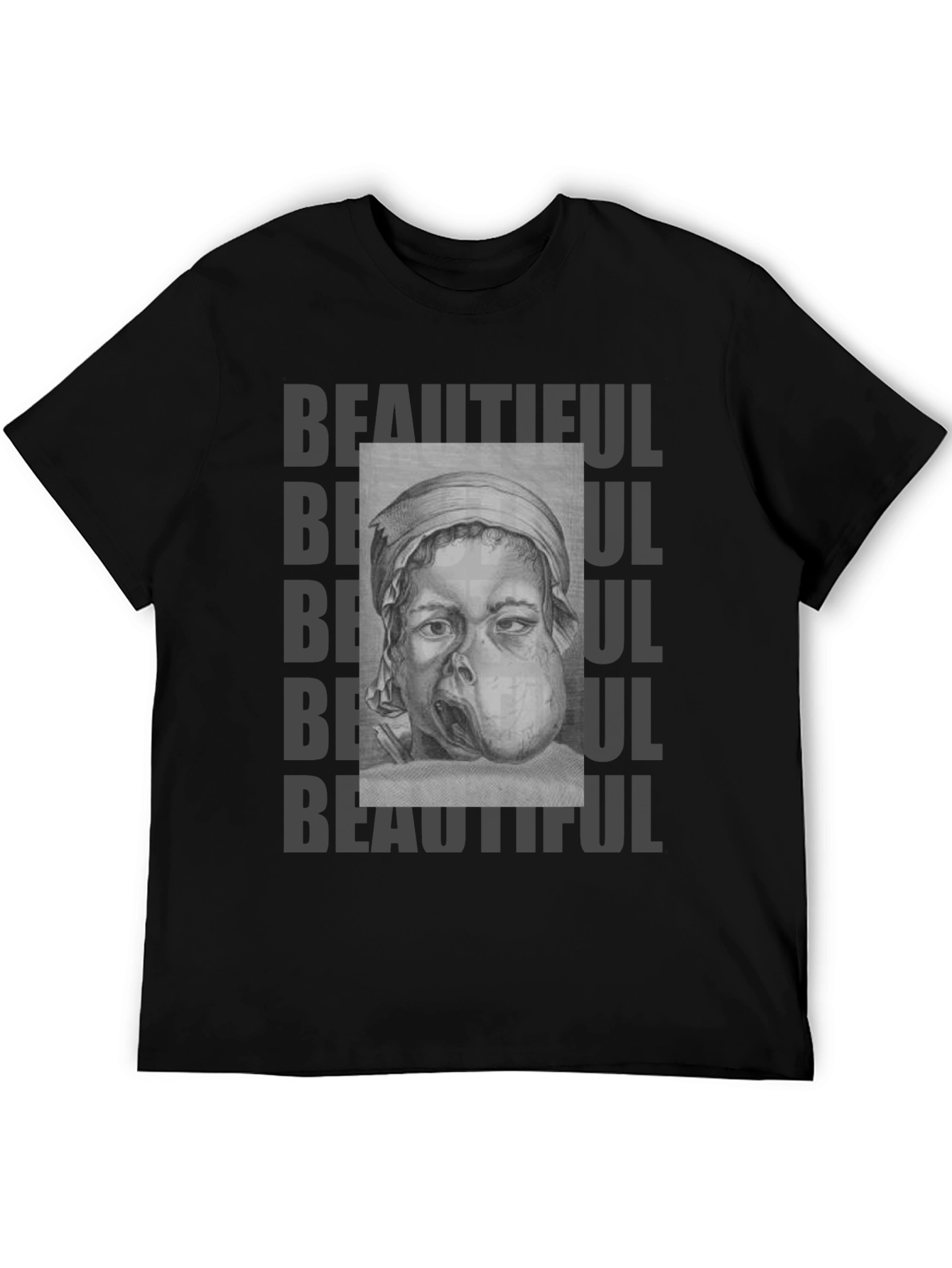 Unique Graphic Tee: Beautiful Print