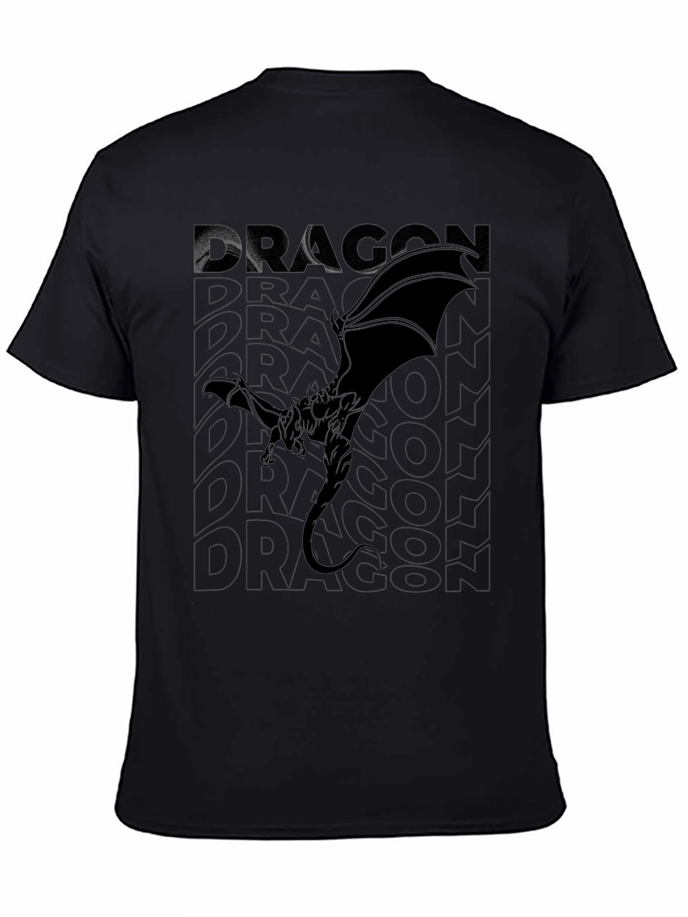Dragon Graphic Tee - Black