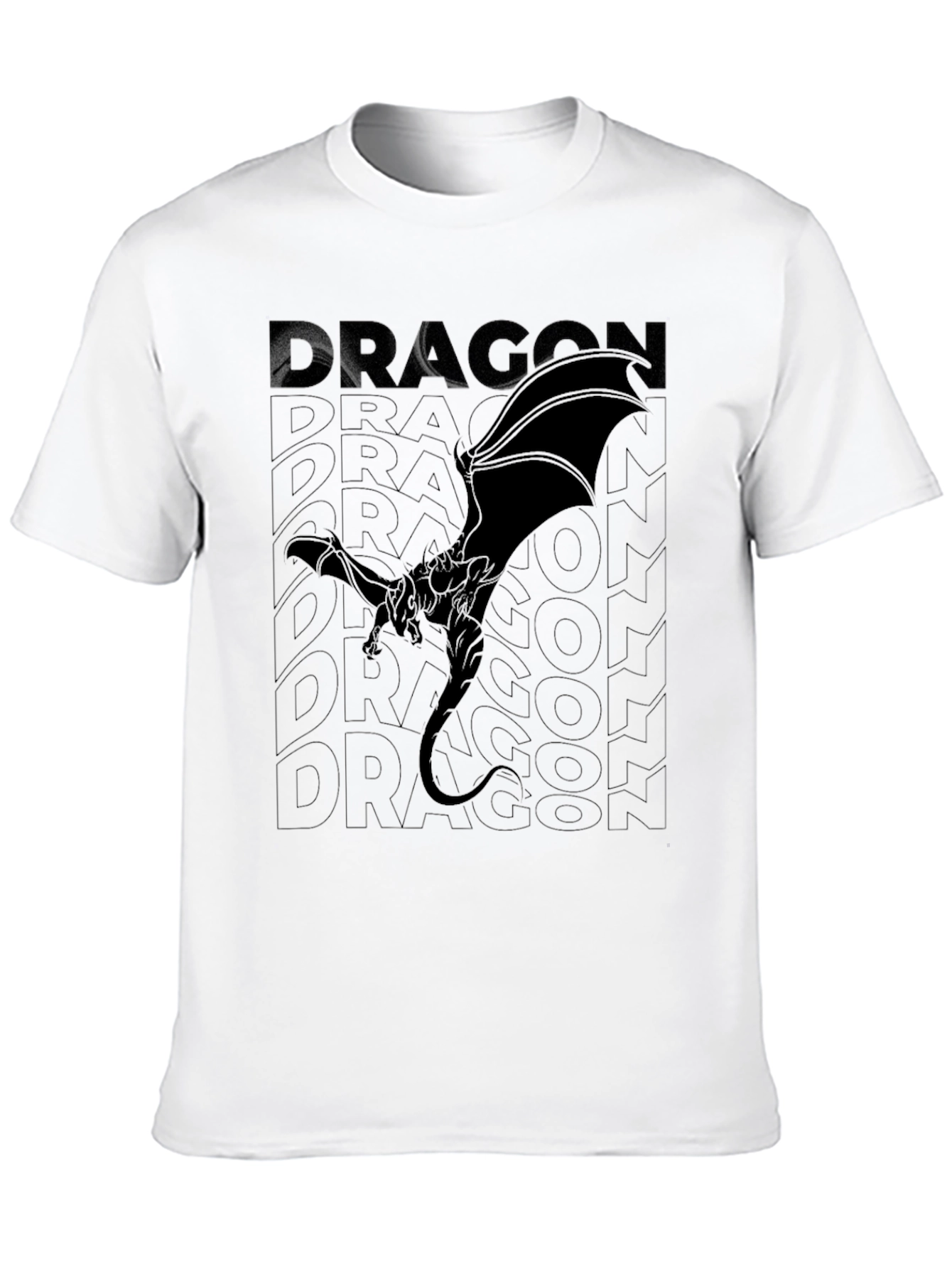 Dragon Graphic Tee - Black
