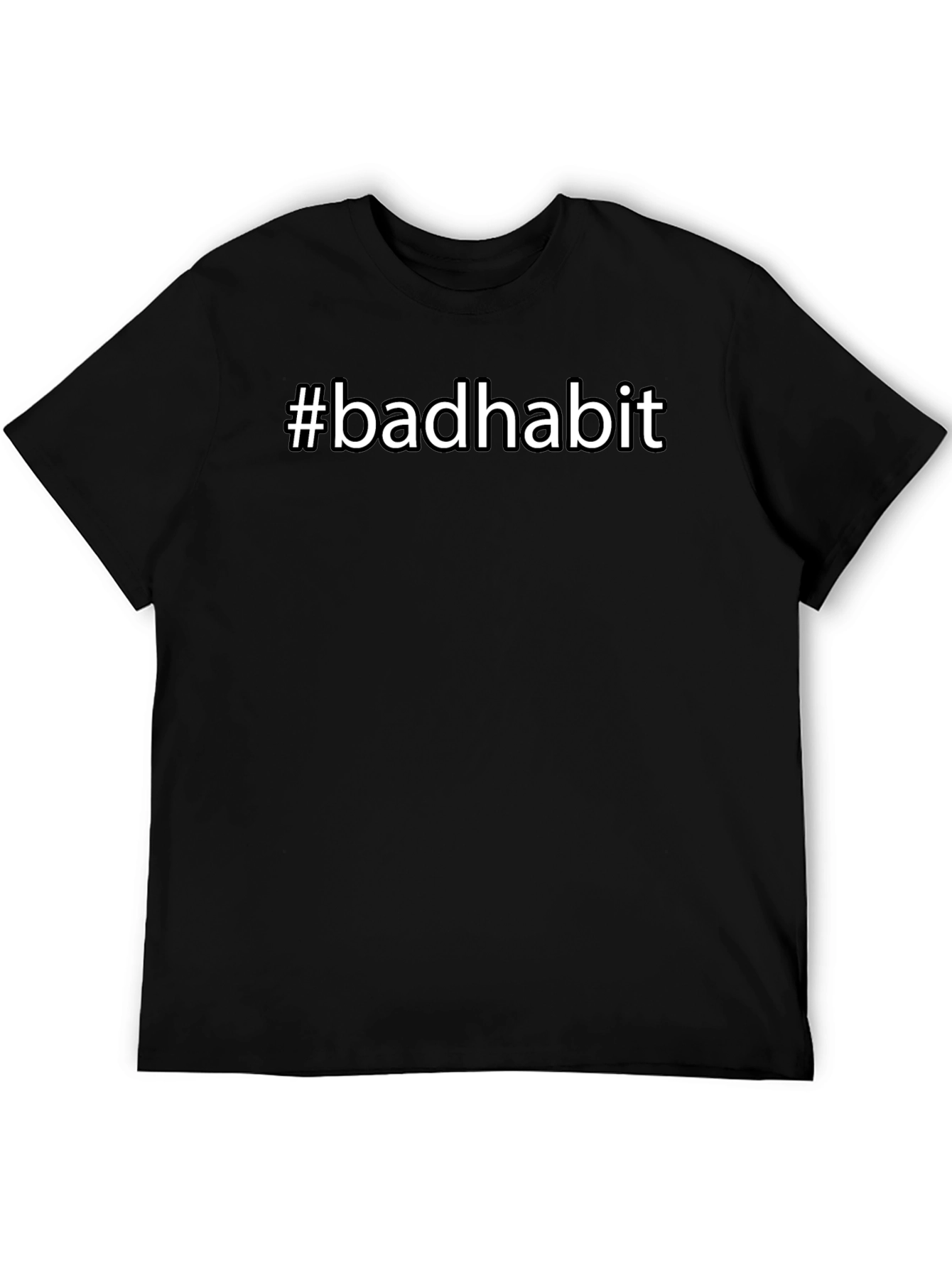 #badhabit Graphic Tee - Trendy Casual T-Shirt