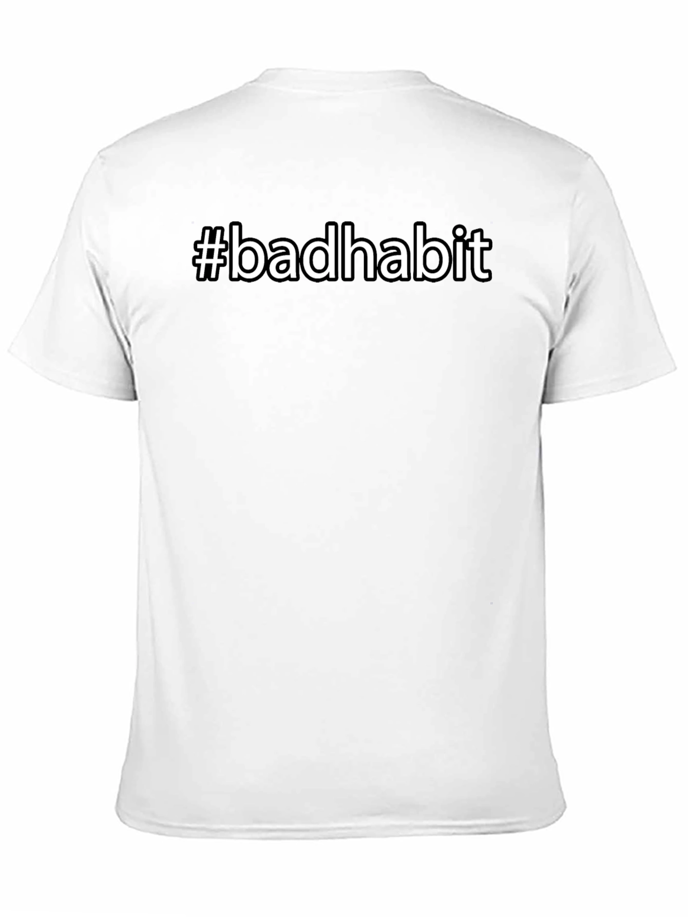 #badhabit Graphic Tee - Trendy Casual T-Shirt