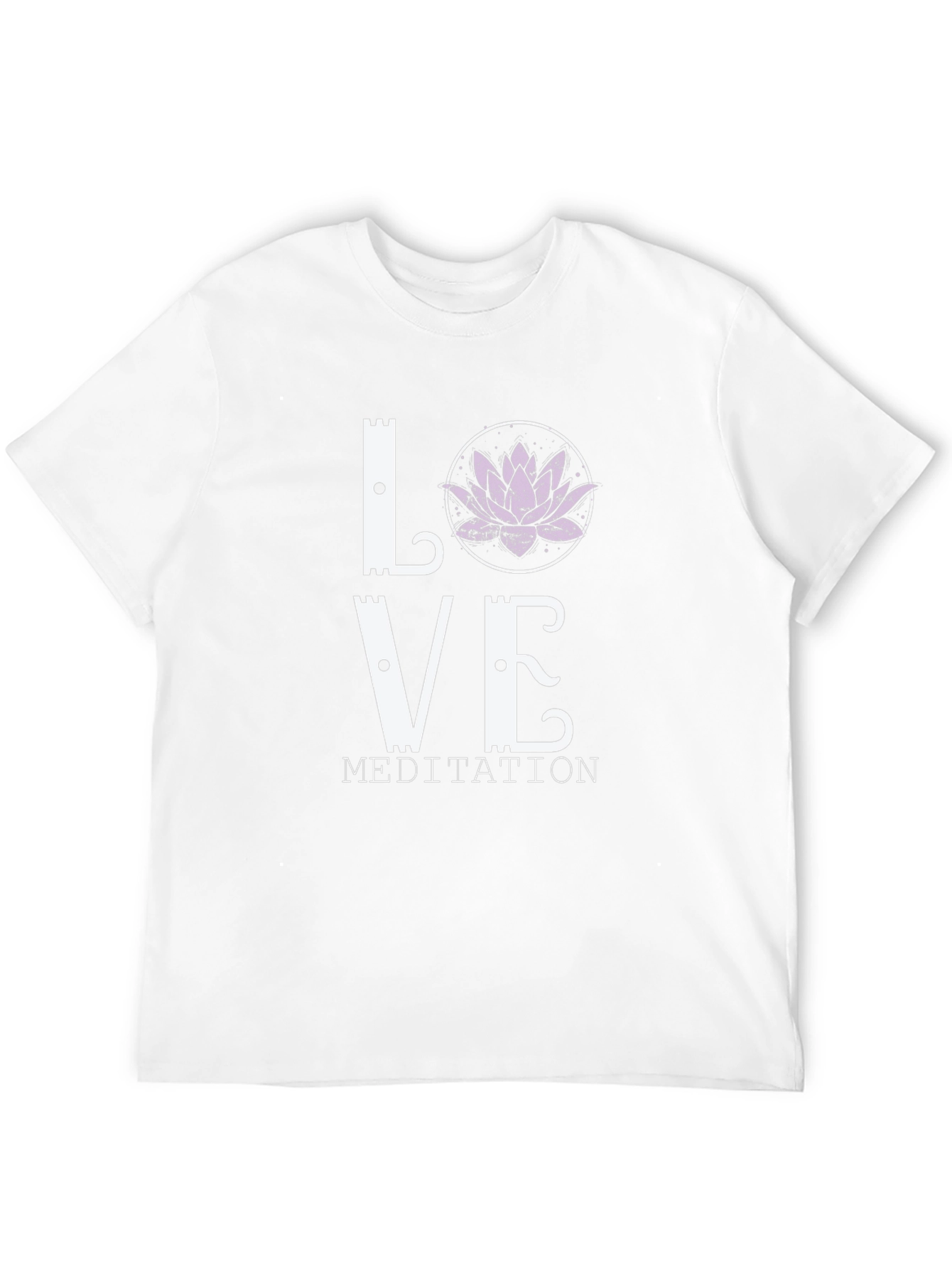 Love Meditation Lotus Flower Graphic Tee