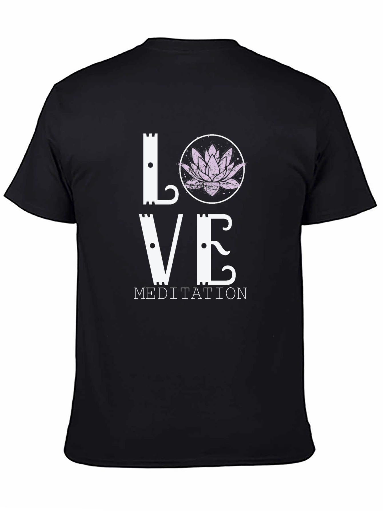Love Meditation Lotus Flower Graphic Tee
