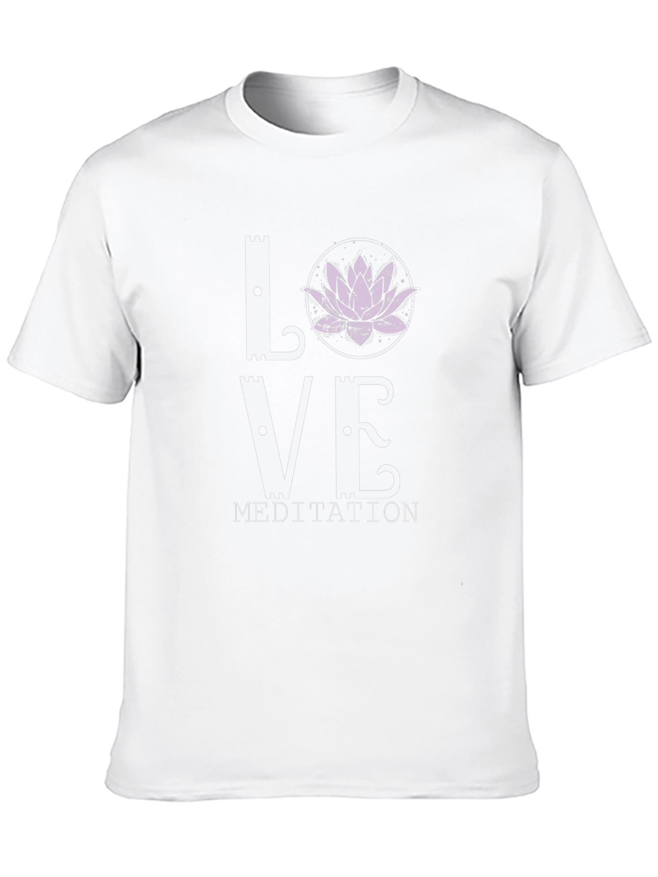 Love Meditation Lotus Flower Graphic Tee