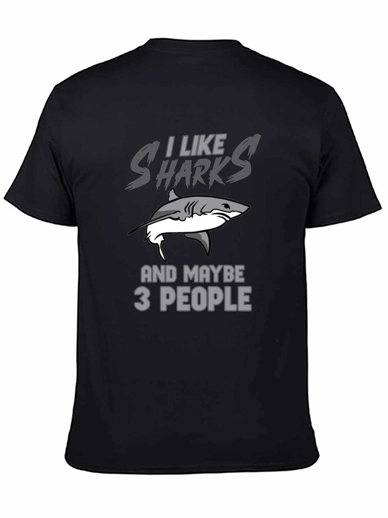 I Like Sharks T-Shirt Funny Shark Lover Gift