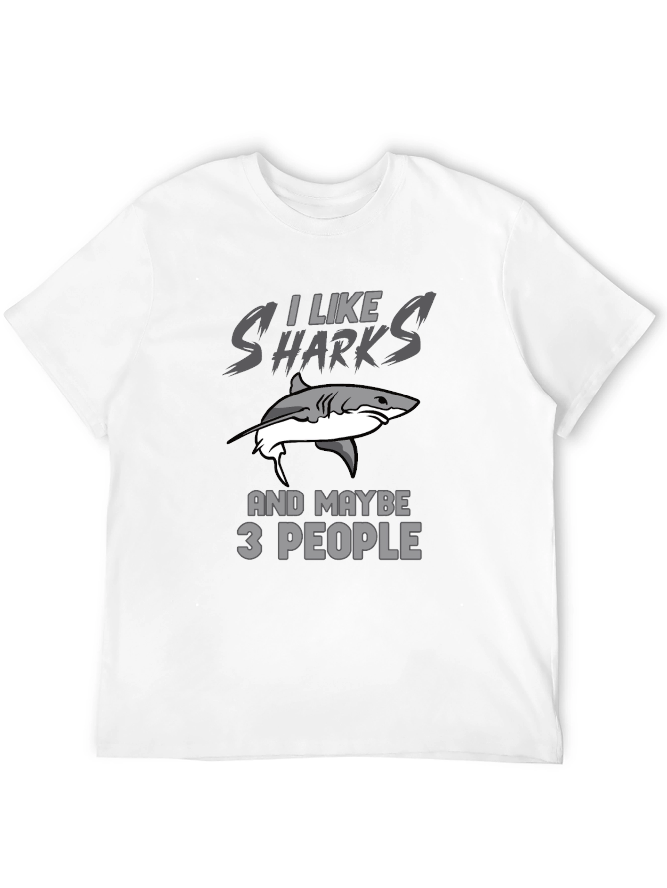 I Like Sharks T-Shirt Funny Shark Lover Gift
