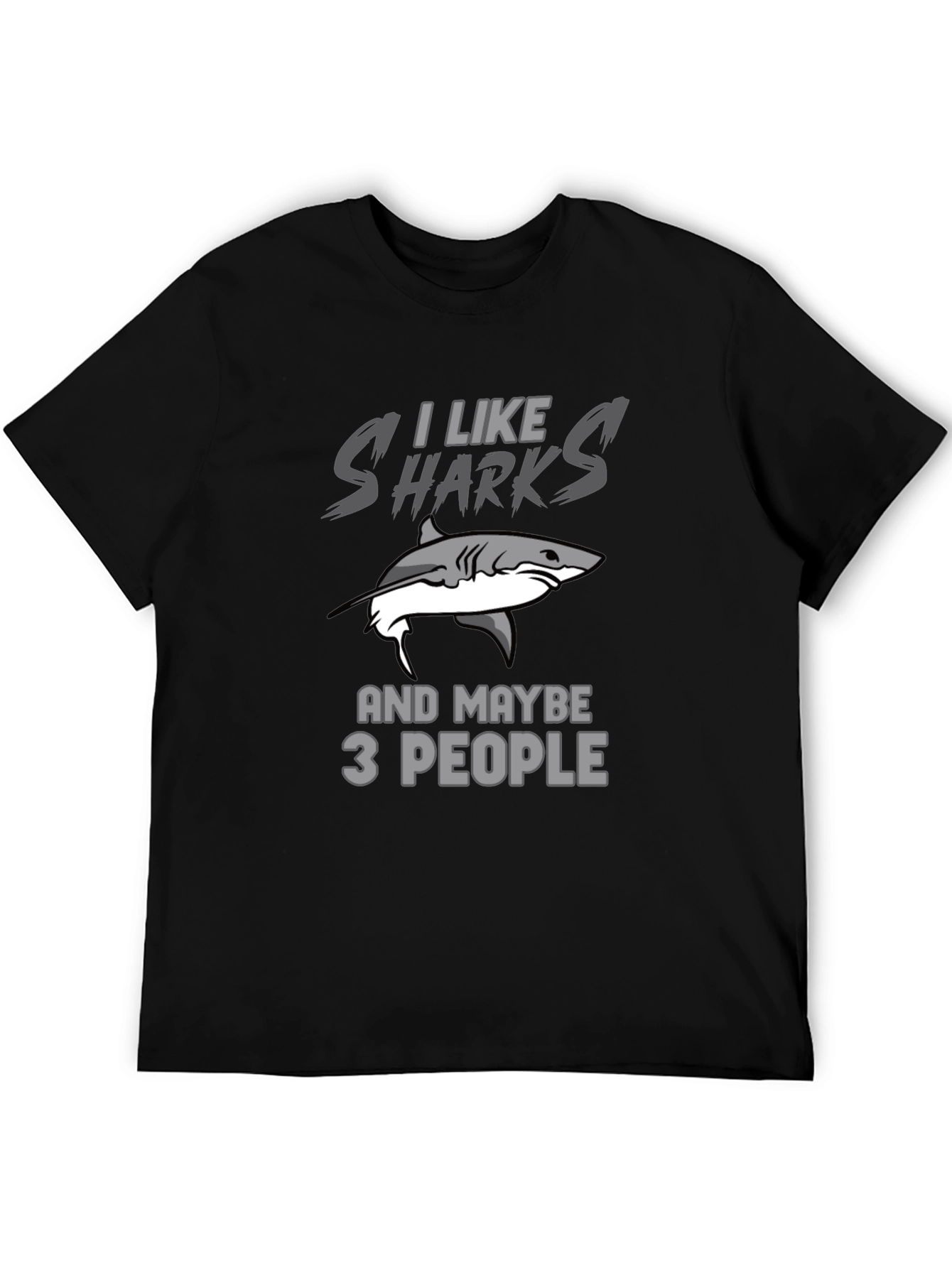 I Like Sharks T-Shirt Funny Shark Lover Gift