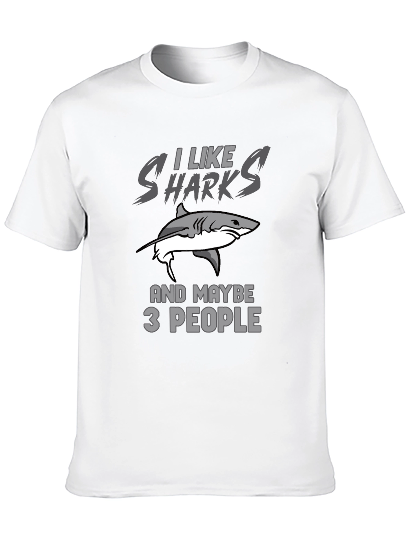 I Like Sharks T-Shirt Funny Shark Lover Gift