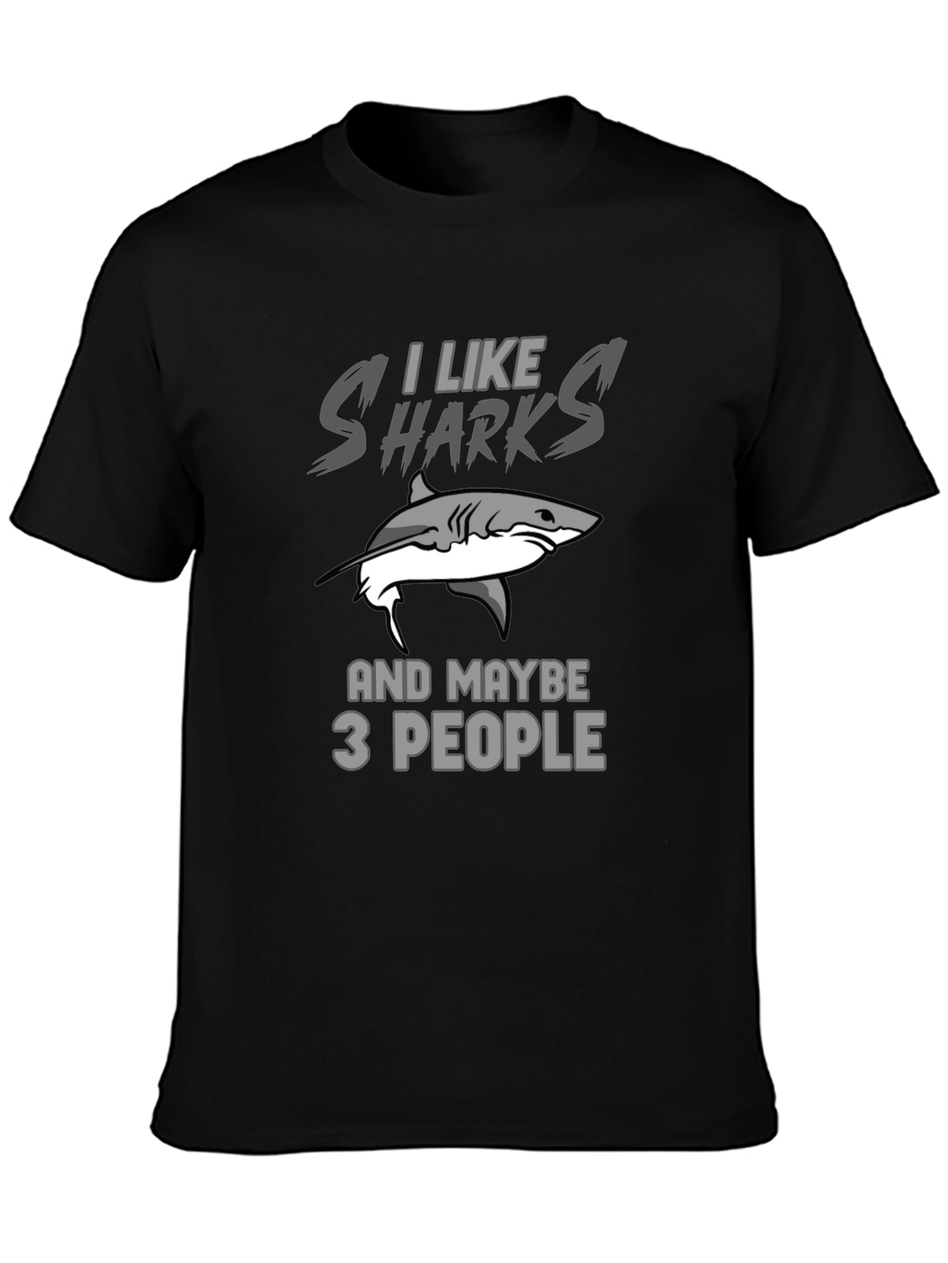 I Like Sharks T-Shirt Funny Shark Lover Gift