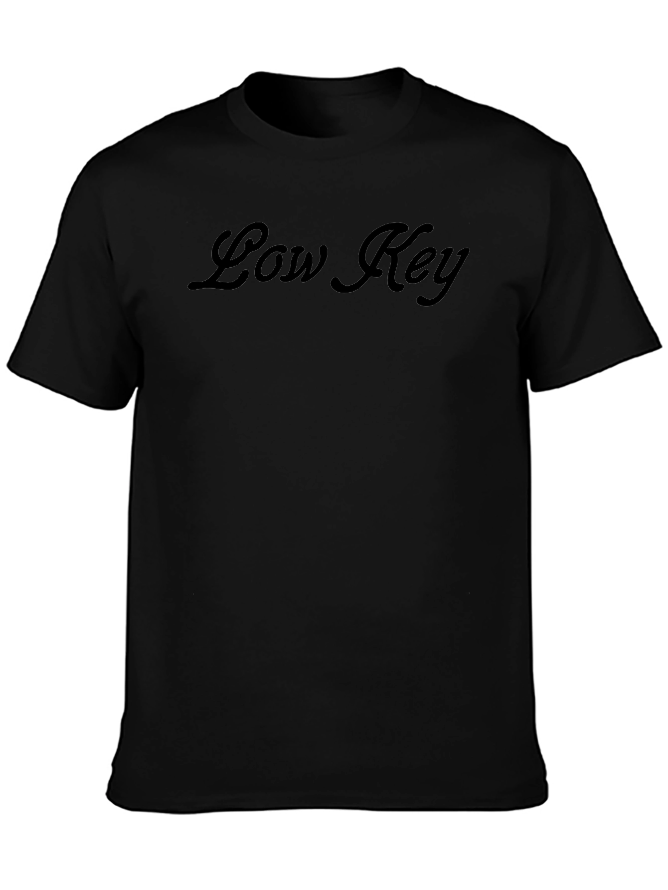 Low Key Black Graphic Tee