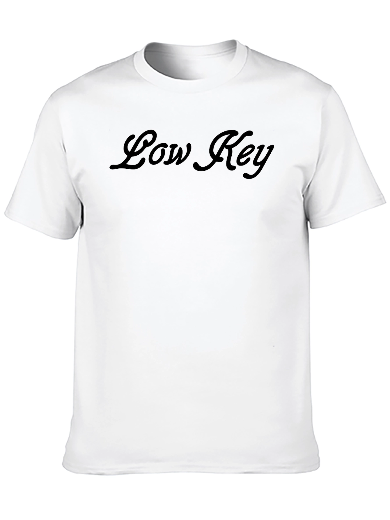 Low Key Black Graphic Tee
