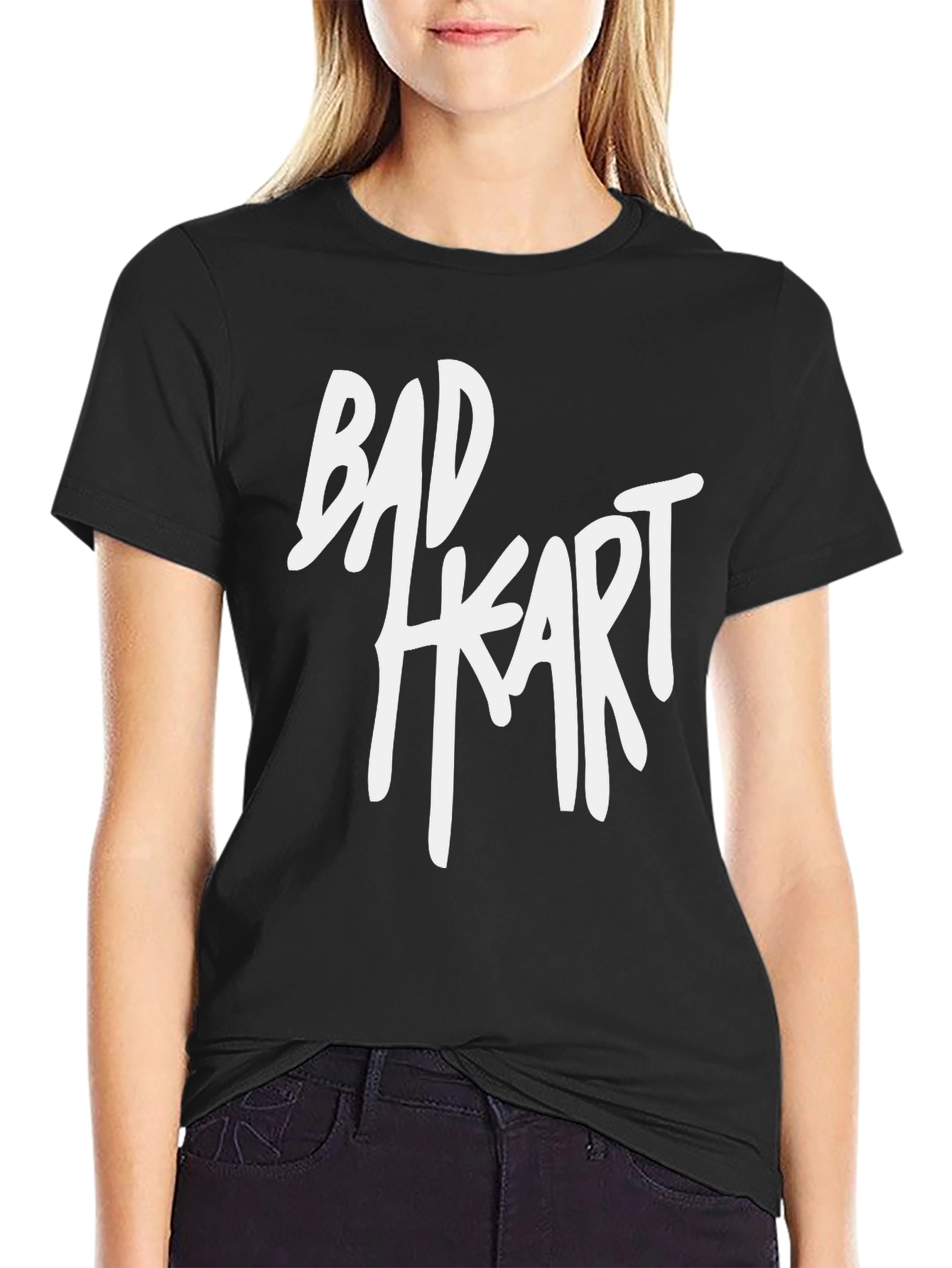 Bad Heart Graphic Tee - Black T-Shirt