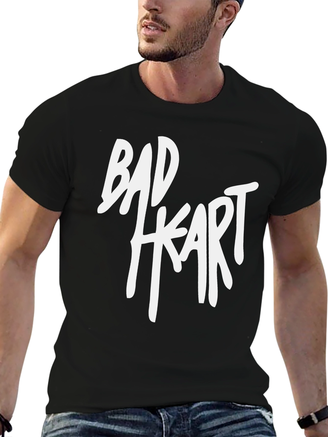 Bad Heart Graphic Tee - Black T-Shirt