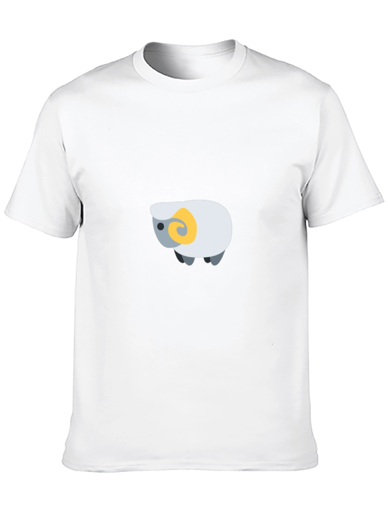 Stylish Black Tee with Ram Graphic