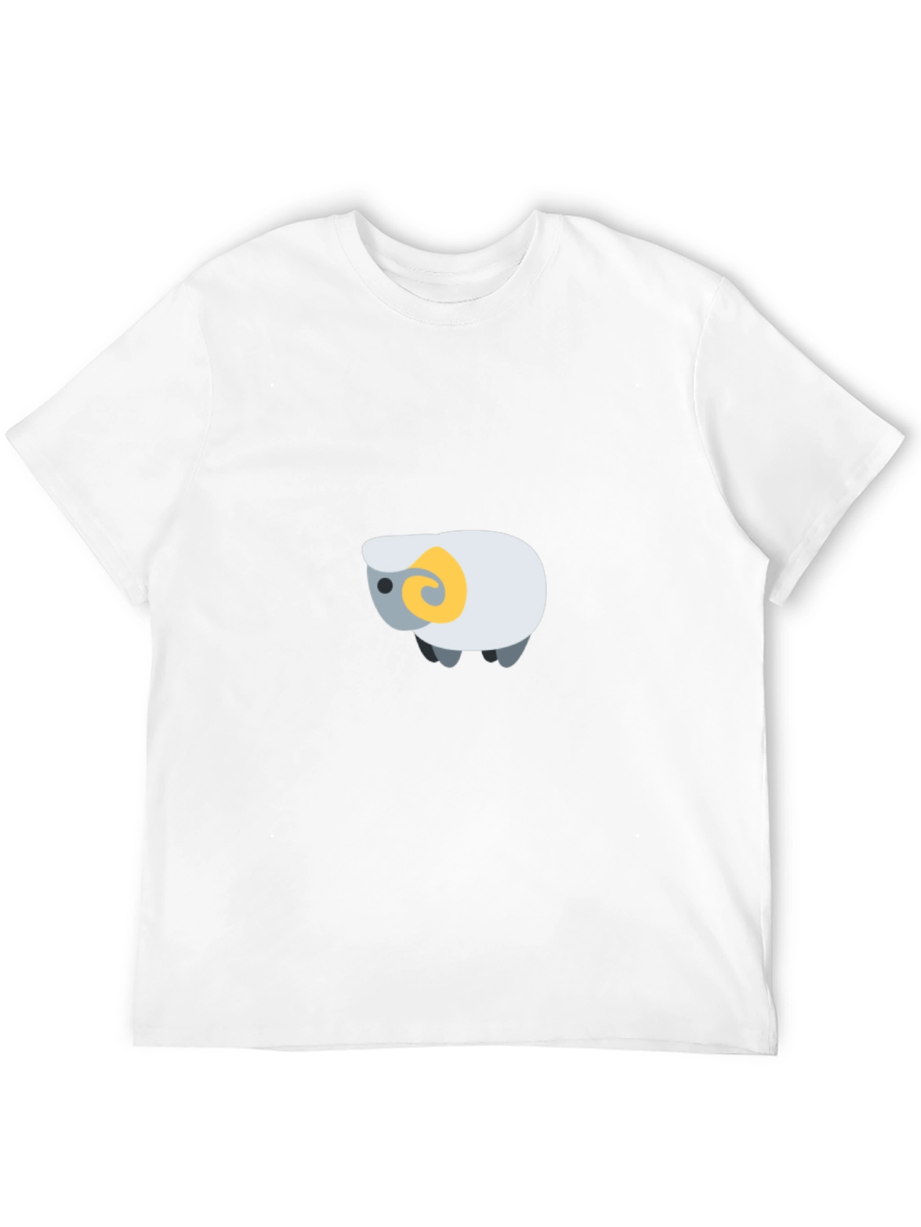 Stylish Black Tee with Ram Graphic