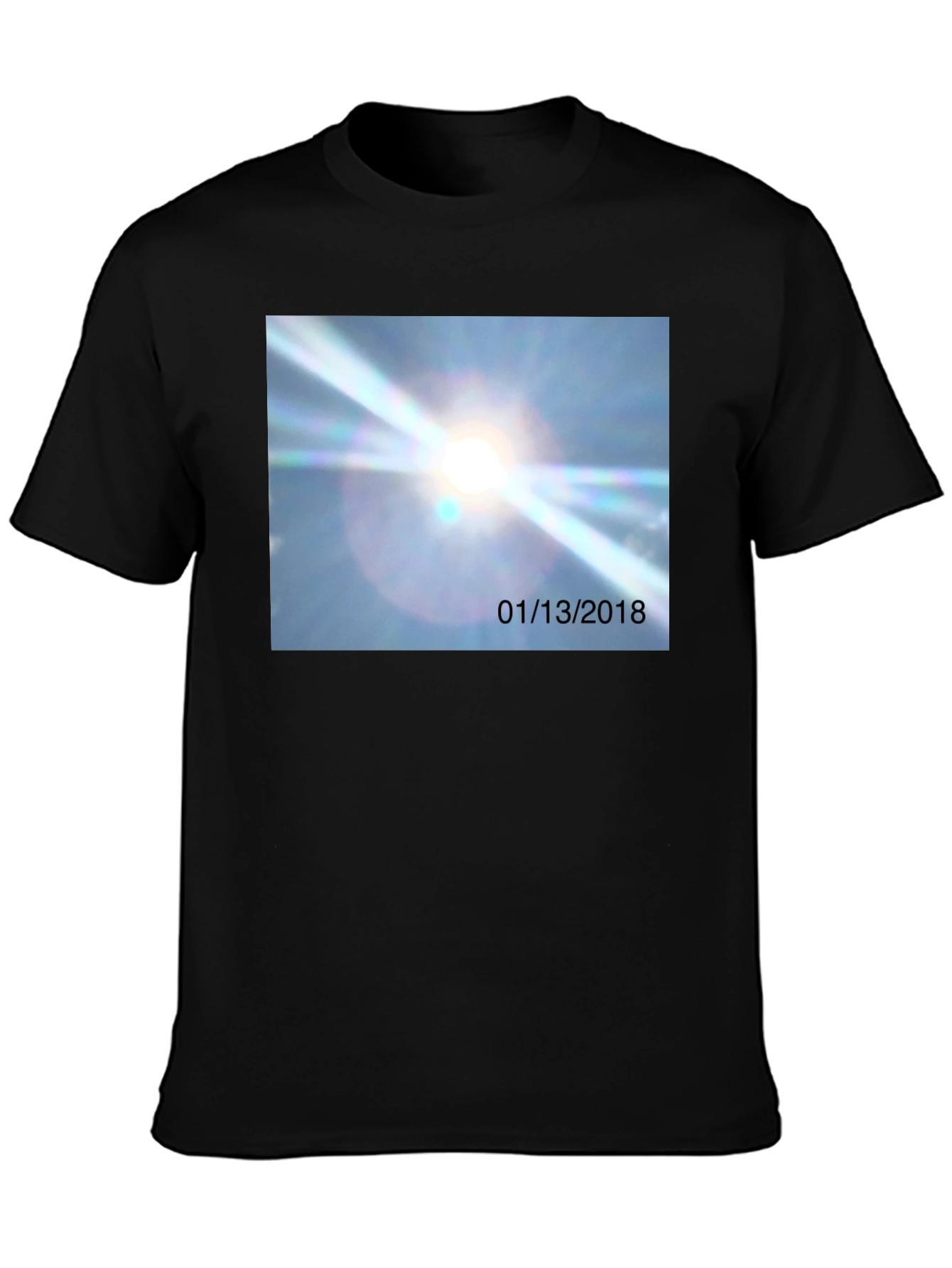 Unique Graphic Tee - January 13th 2018 Sun Flare